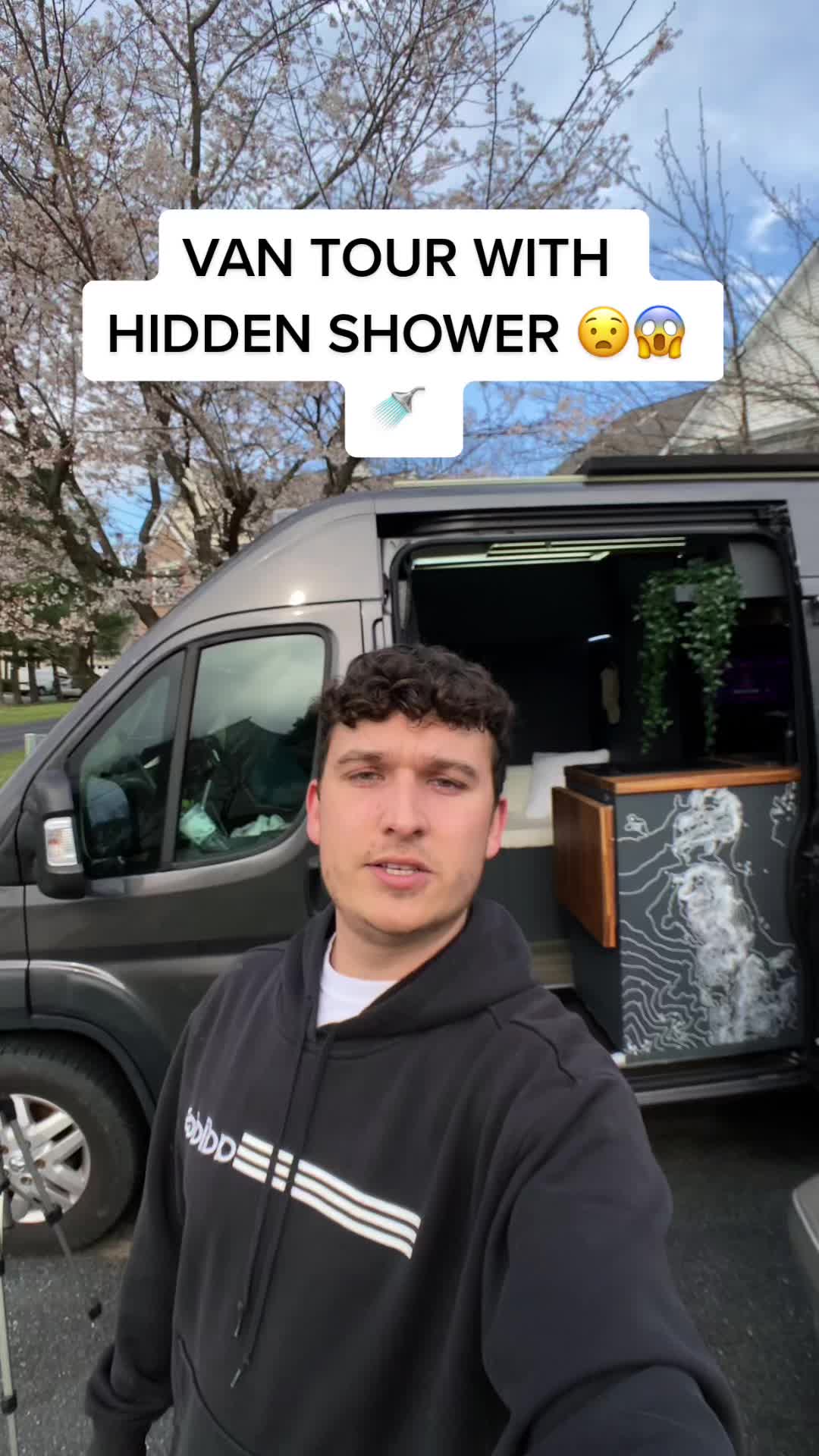 @ryantwomeyy — Hidden shower go crazy. Thank you so much for 400k #vantour #vanlife #rt33 #buslife
