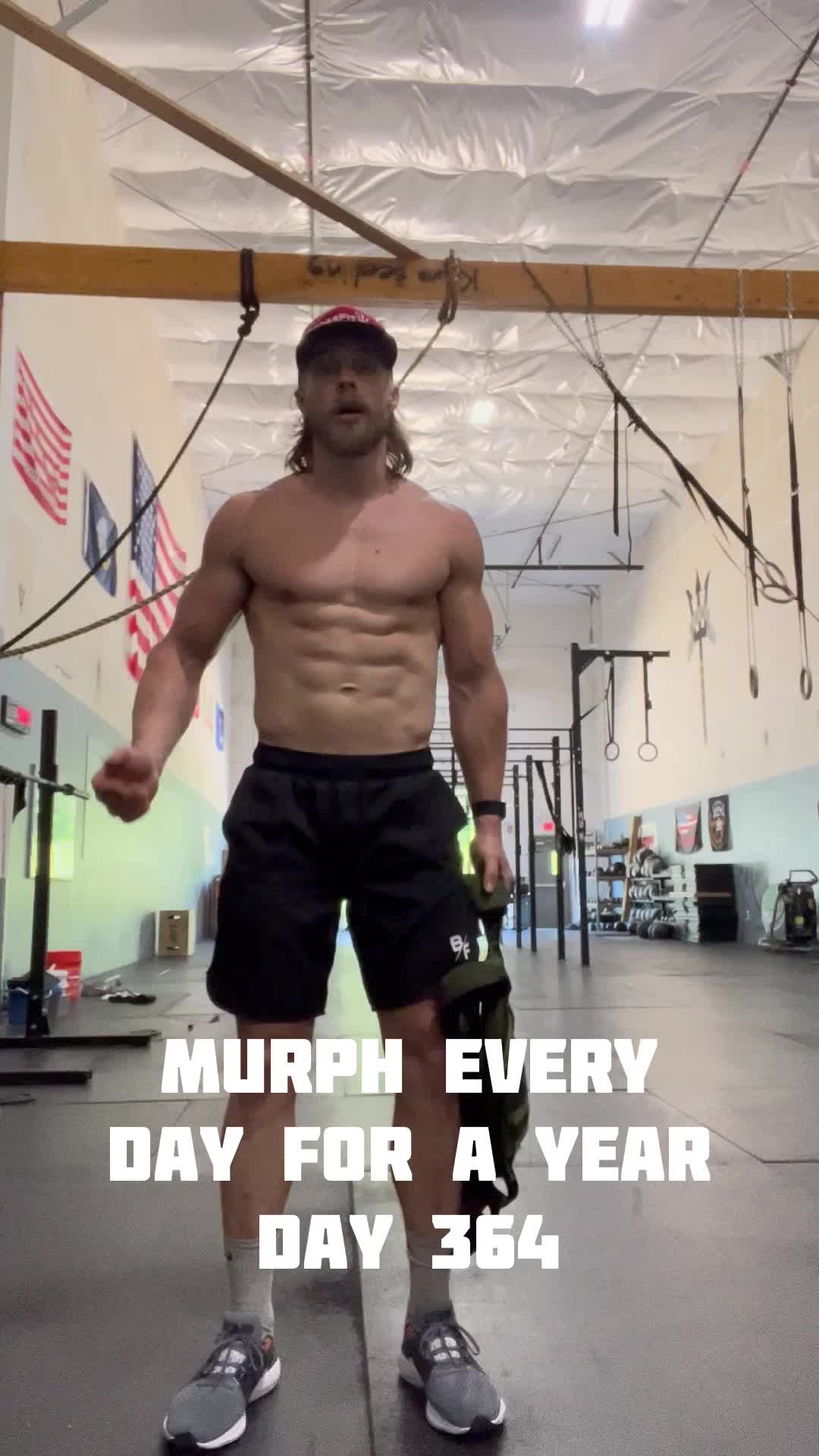 @jimbobroski — MURPH every day for a year day 364: these are a day behind so I’ll try and get 365 posted today. Pay the man today and honor MURPH and all those who sacrificed for us! #gohurt #crossfit #murph #garage