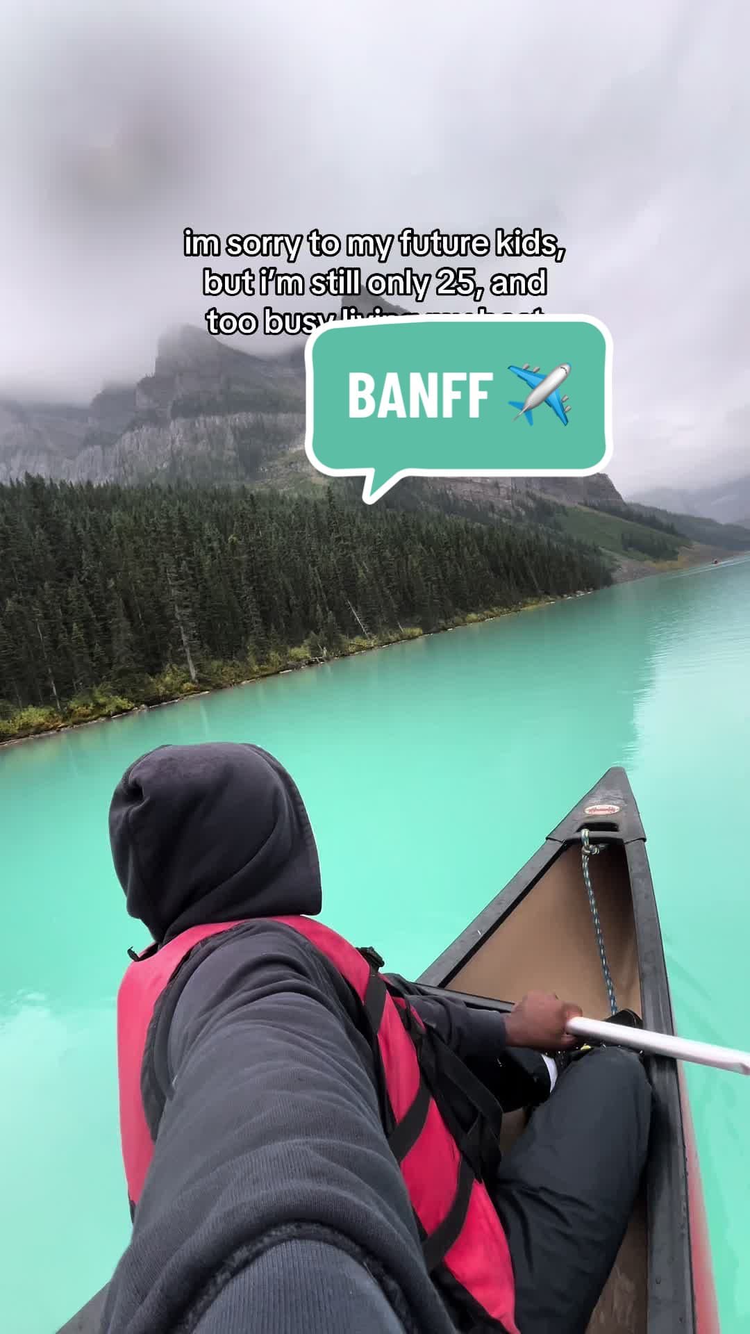 @hasanguy — Them kids can WAIT.. 😭 I gotta travel so i can show them the world when they here 🙏🏾 Lake Louise in Canada is so sureeal. The crystal clear turquoise water and ambiance is out of this world. I did 