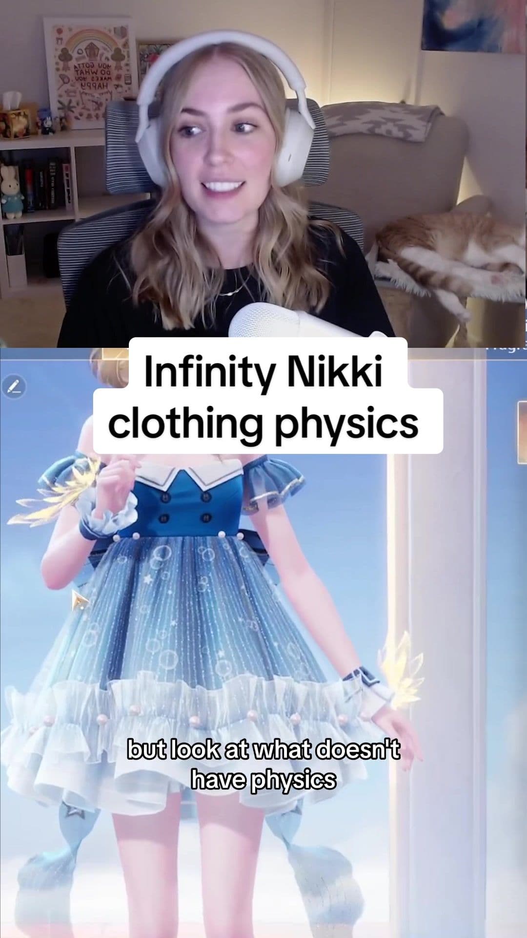 @sarastrawb — The way the clothing moves in Infinity Nikki is majestic and I could spend hours looking at it. Nothing wrong with realistic (actually realistic!) body physics but some games can go over the top. #gam