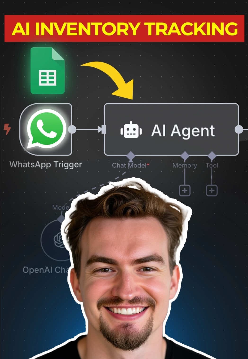 @edhillai — I Built a no-code AI agent in n8n that tracks my home inventory using WhatsApp and Google Sheets. Just text it to get and update current inventory. YouTube: Ed Hill AI
