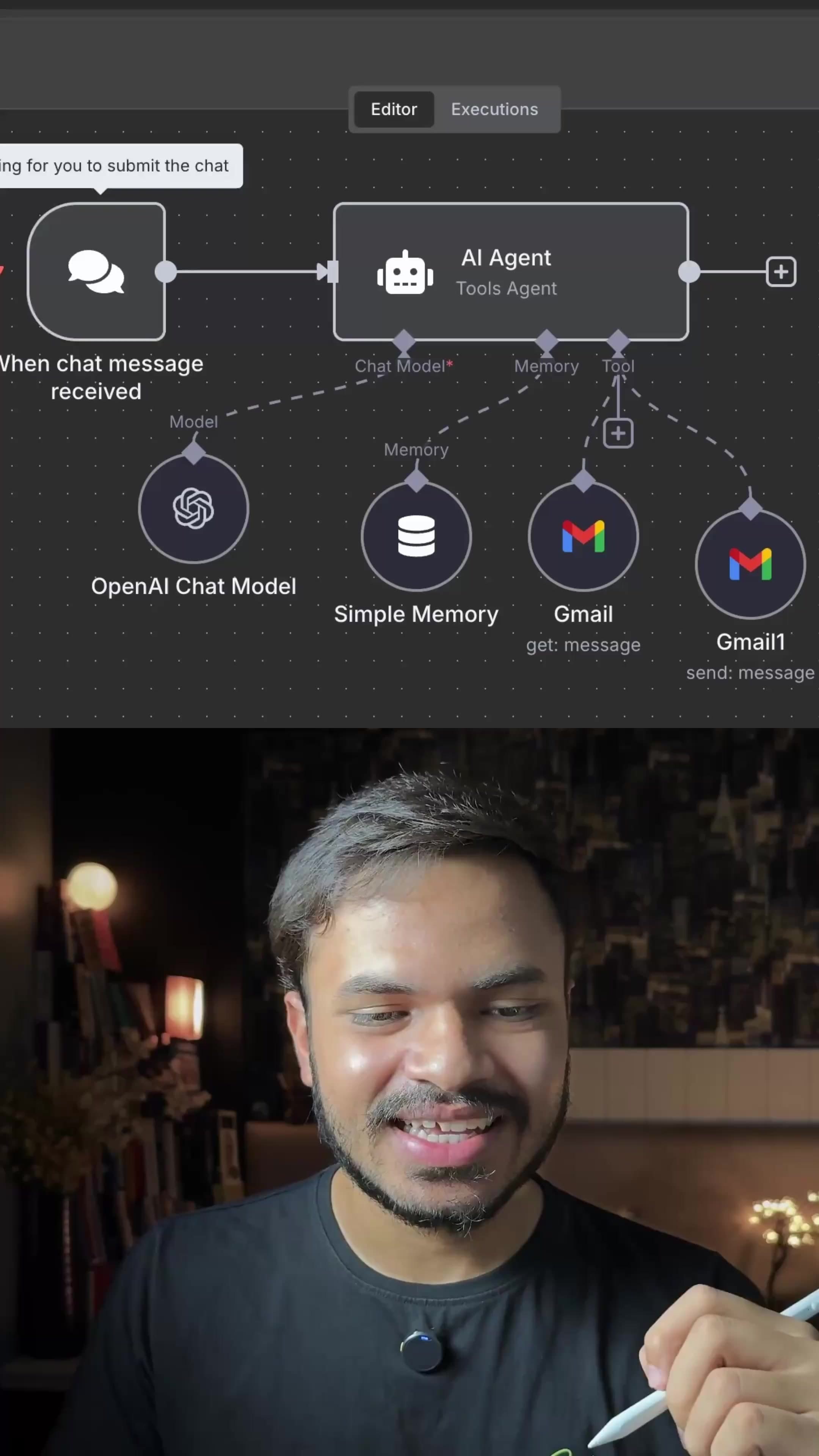 @leadgenmanthan — ⚡ Build your own AI Agent in under 30 seconds with no coding needed!