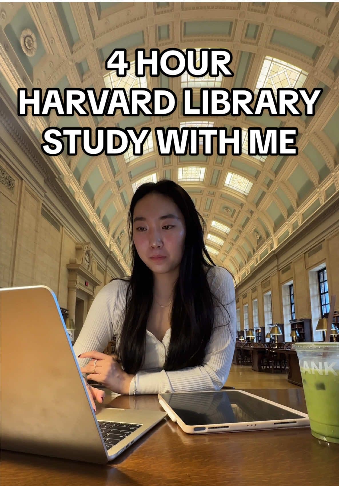 @helainestudyfetch — 4hr productive harvard library study with me