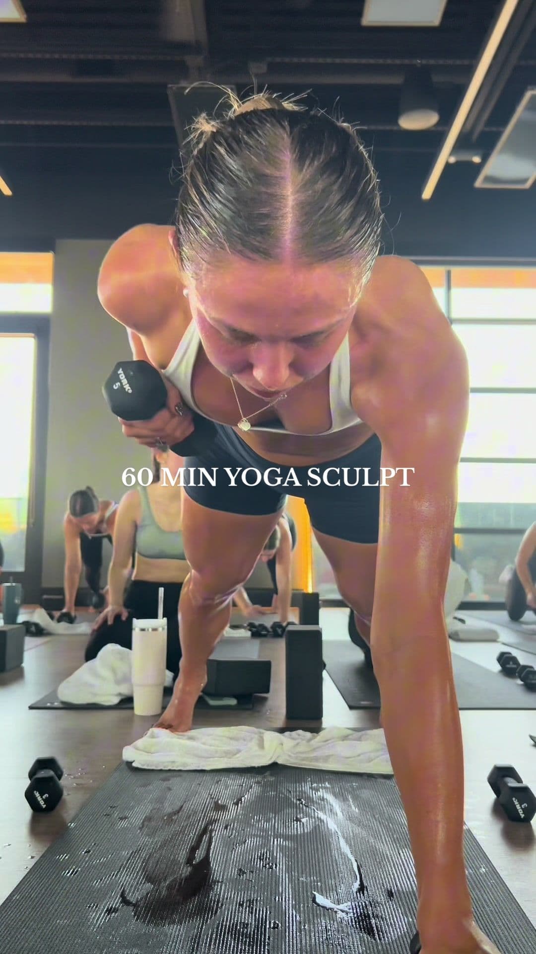 @abbey_weatherby — saturday yoga sculpt and sweat💦