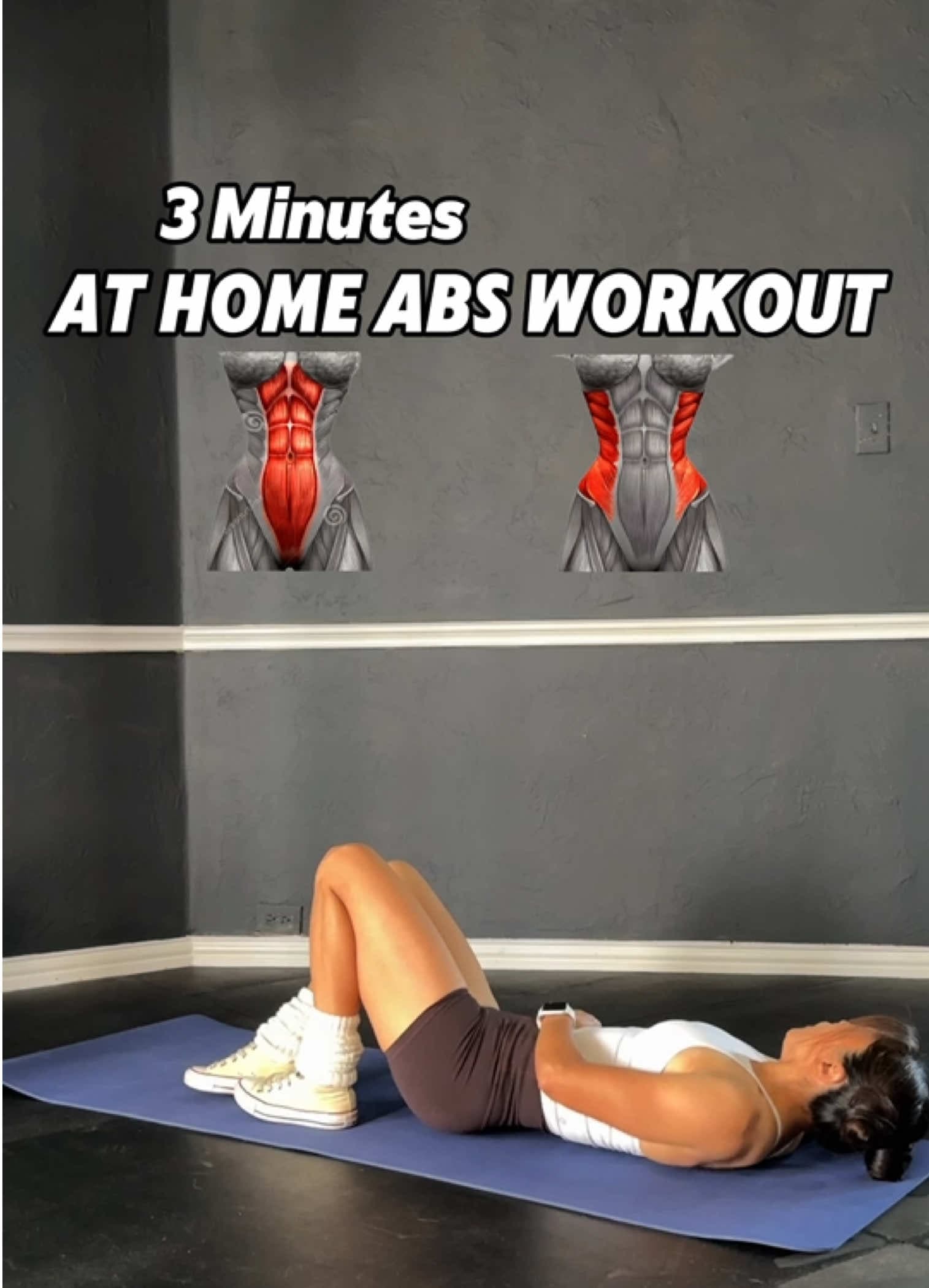 @arielyu.fit — 3-Minute Abs Workout at Home - Follow Along!