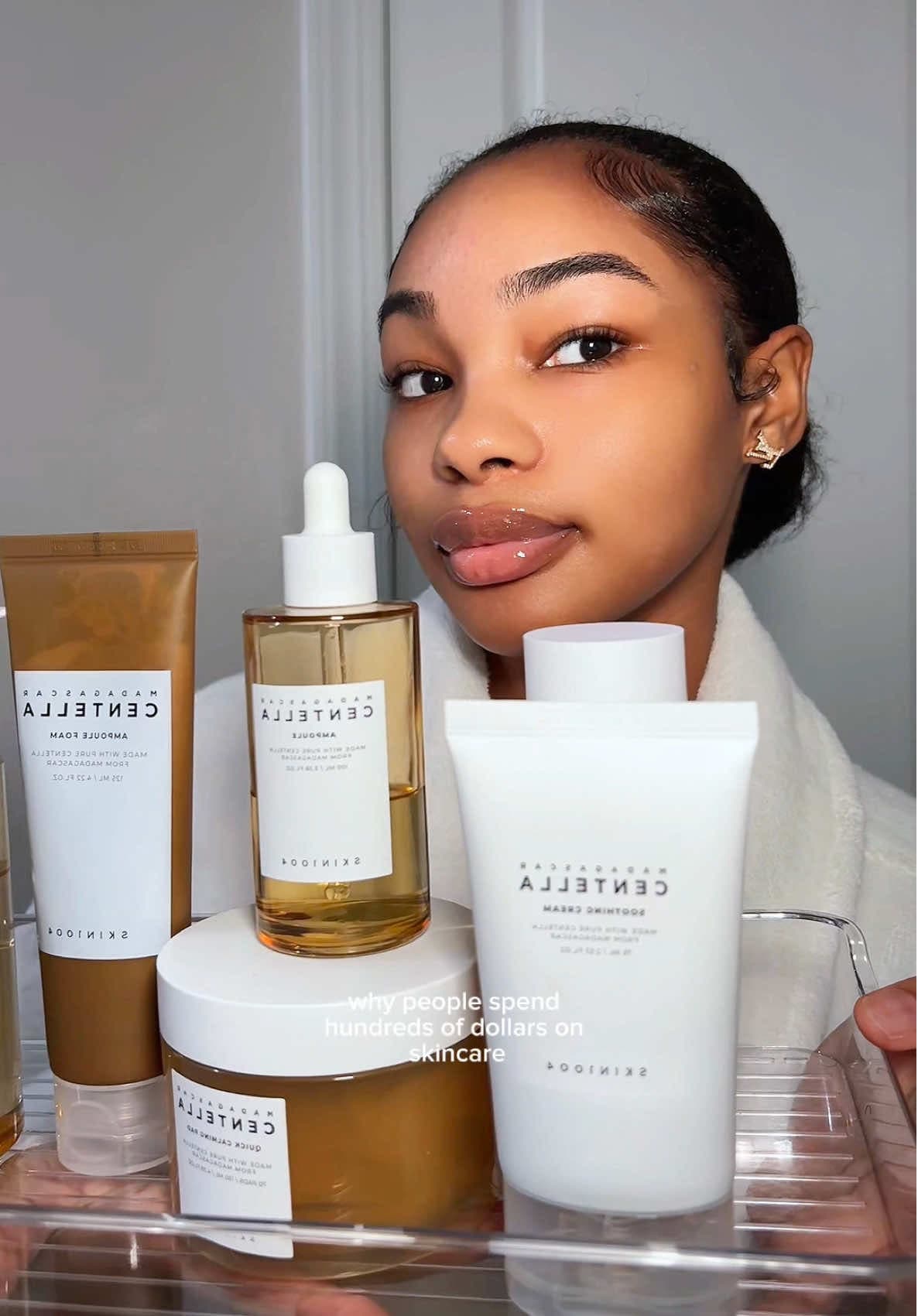 @treasurelaurent — ad ✨ Glass skin isn’t as unachievable as you think! You don’t need to spend hundreds💰 this MUST HAVE skincare set is all you need for that radiant glow 🤍 @SKIN1004 US #centellaasiatica 