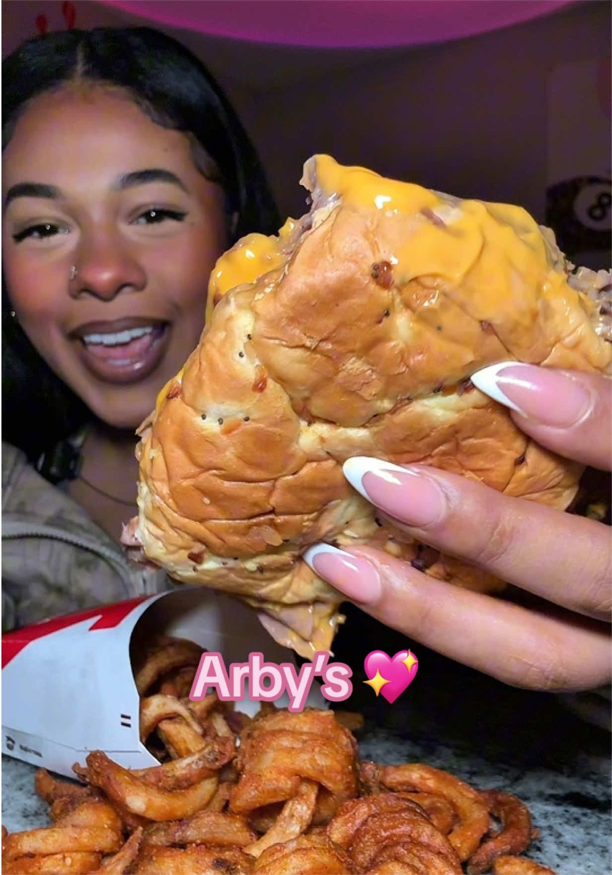 @aaronmyarbrough — Arby’s double beef and cheddar 🧡