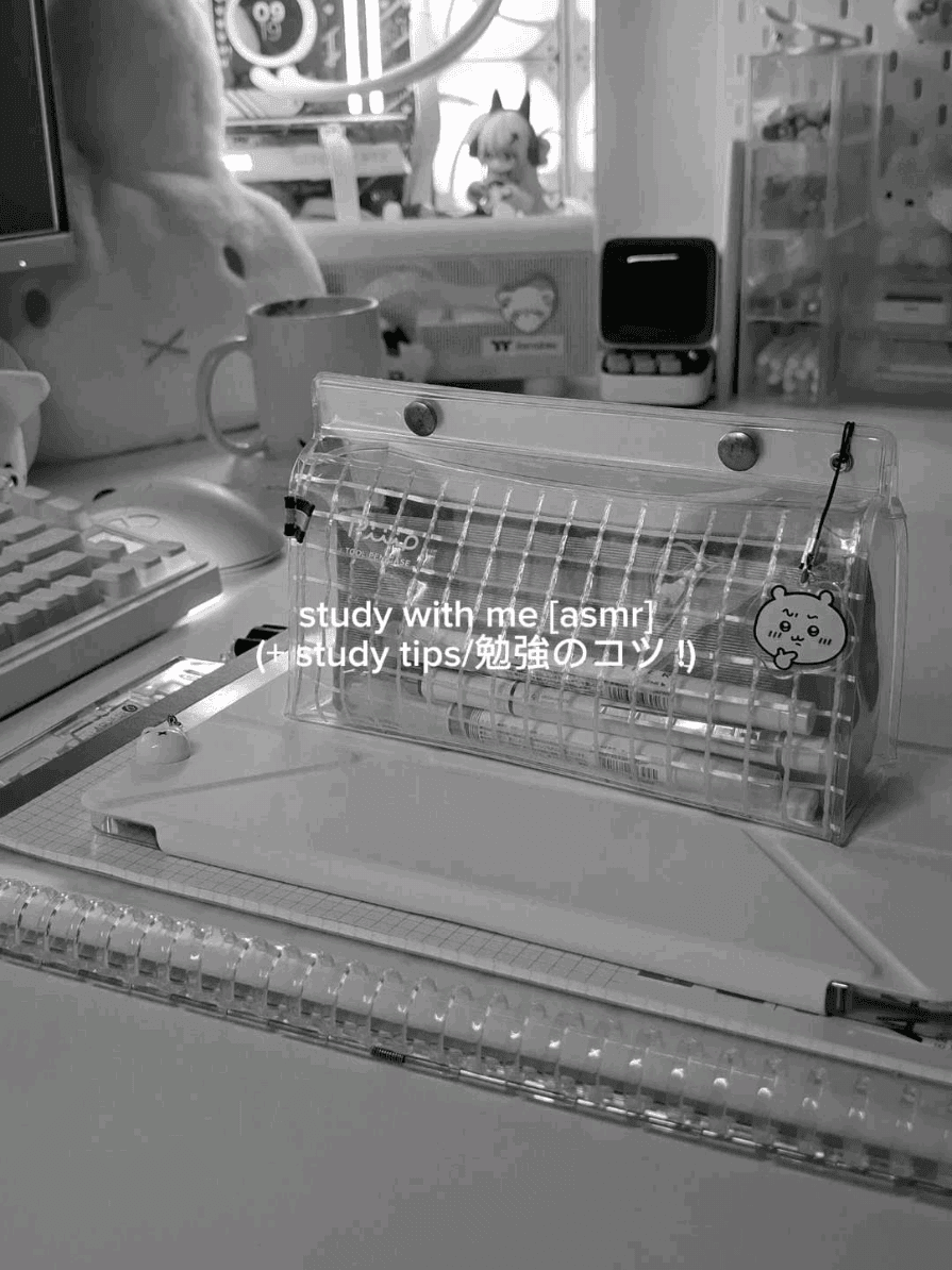 @kimora_kocho — asmr study with me + my study tips ! 🤍 READ CAPTION vv