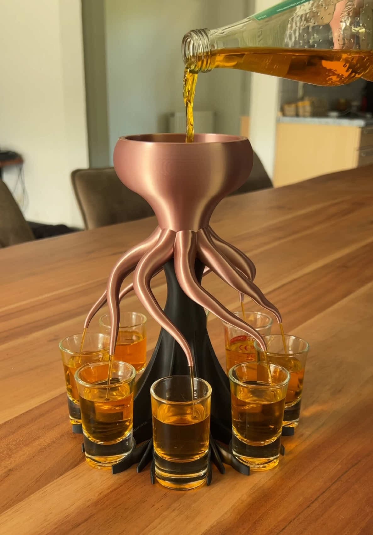 @layerworks — Octopus shot dispenser🤩#layerworks #shot #drink #gadget #3dprinting Makerworld model number: 1107929