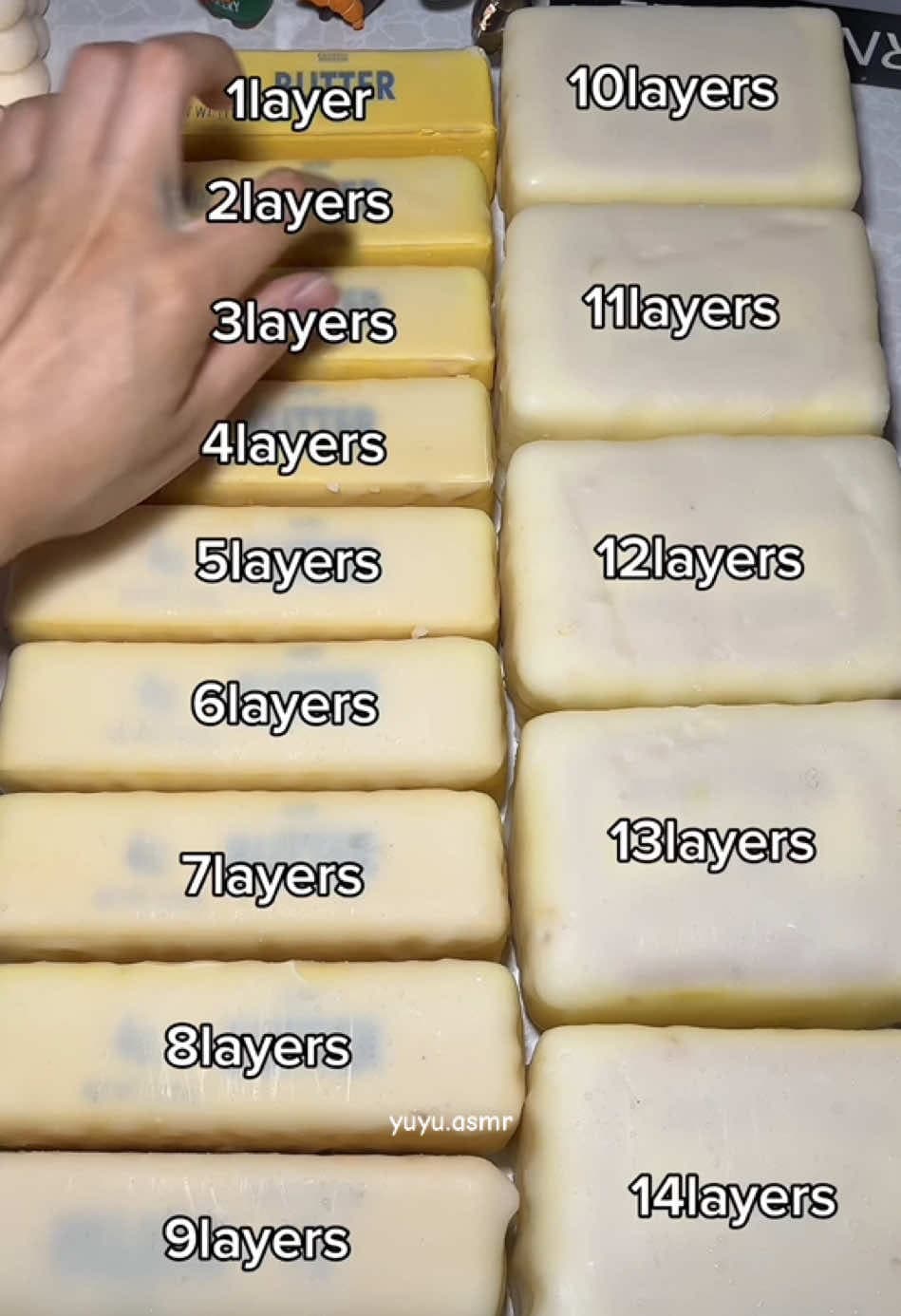 @yuyu5459 — Which layer feels better?#diy #squishy #butter #asmr #handmade 