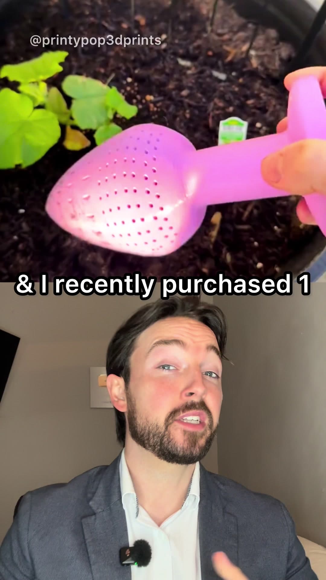 @cameron.geller — he said his bush loves it #3dprinting #plantcare #gadget 