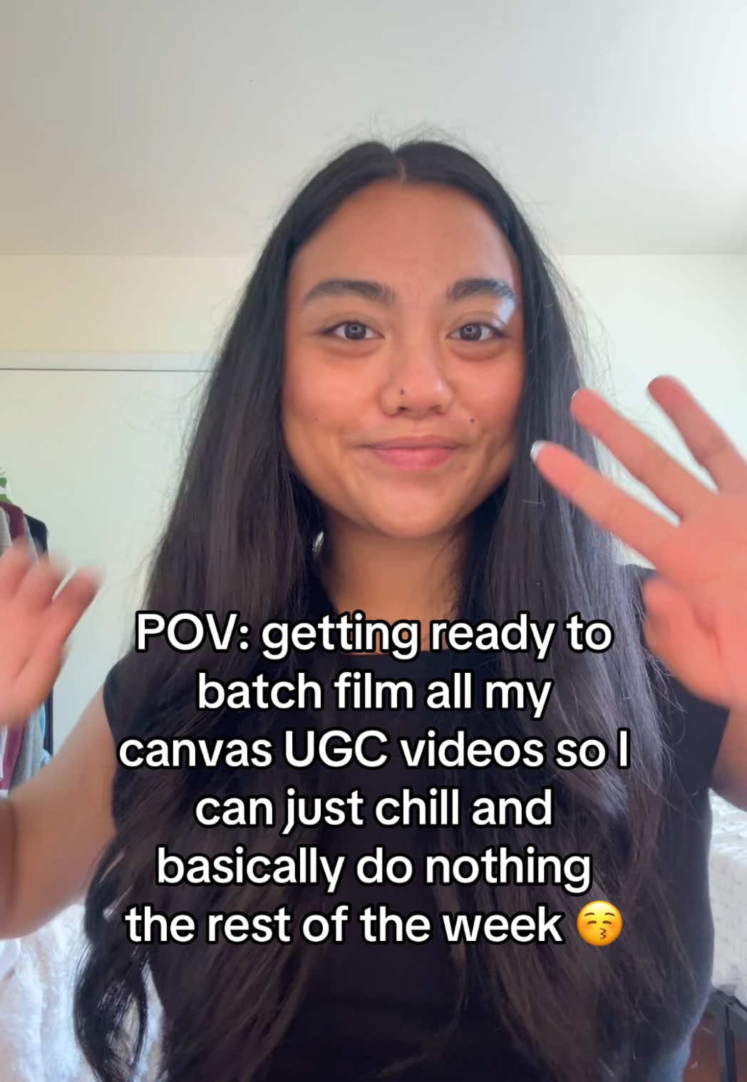 @carylp.ugc — It’s a good filming day when I feel like doing my hair and makeup 😂