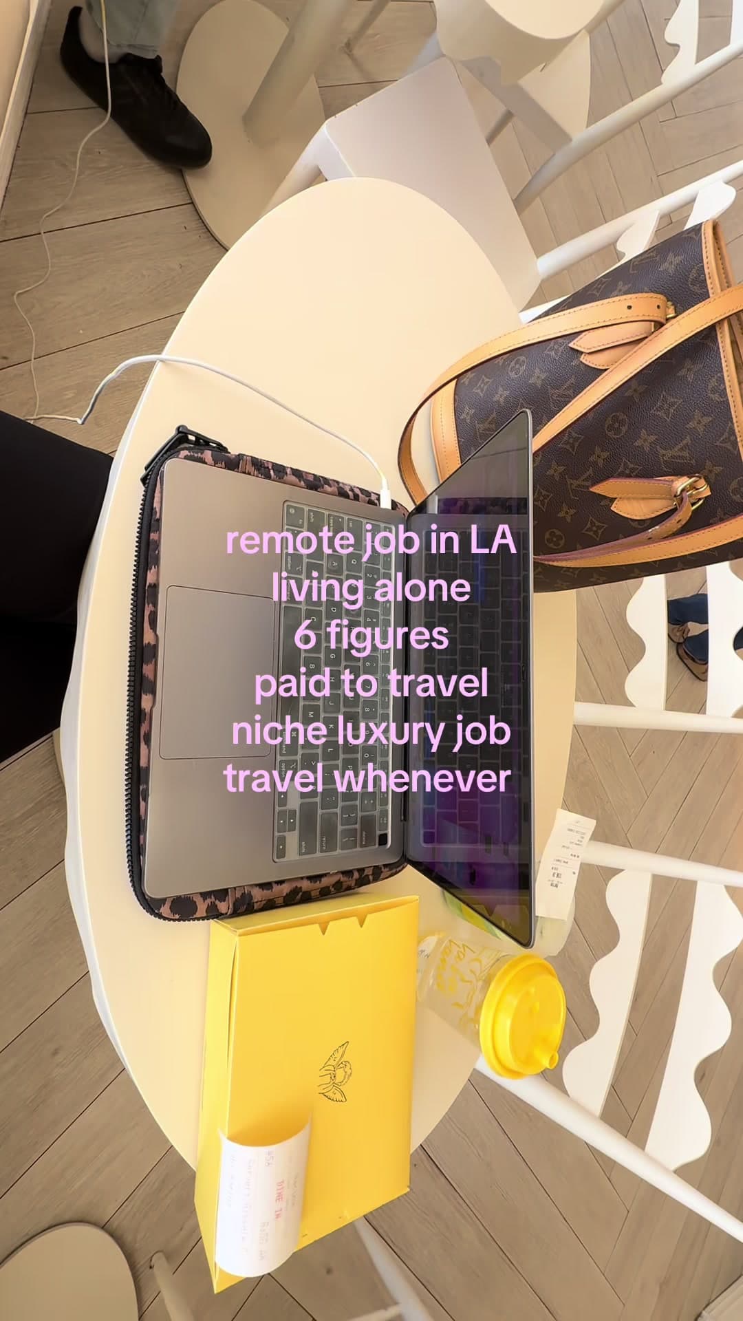 @mvriinv — today’s work setup!! guys I’m going to try to start vlogging again please be patient with me ⭐️ #wfh #losangeles #diml #remote #marketing 