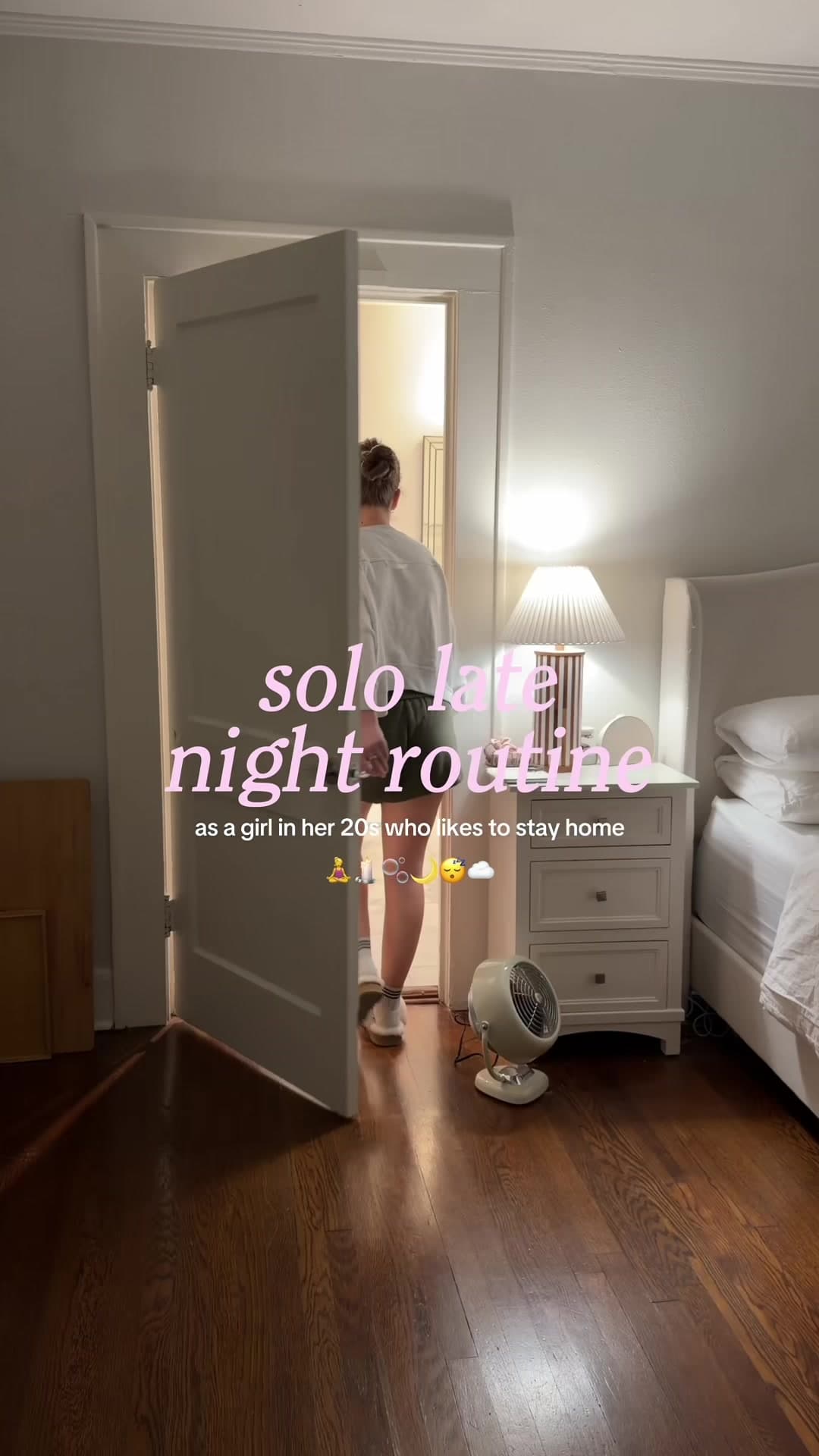@arabellatouchstone — do my solo night routine w me 😌🫧 and yes this is a late night for me lol 