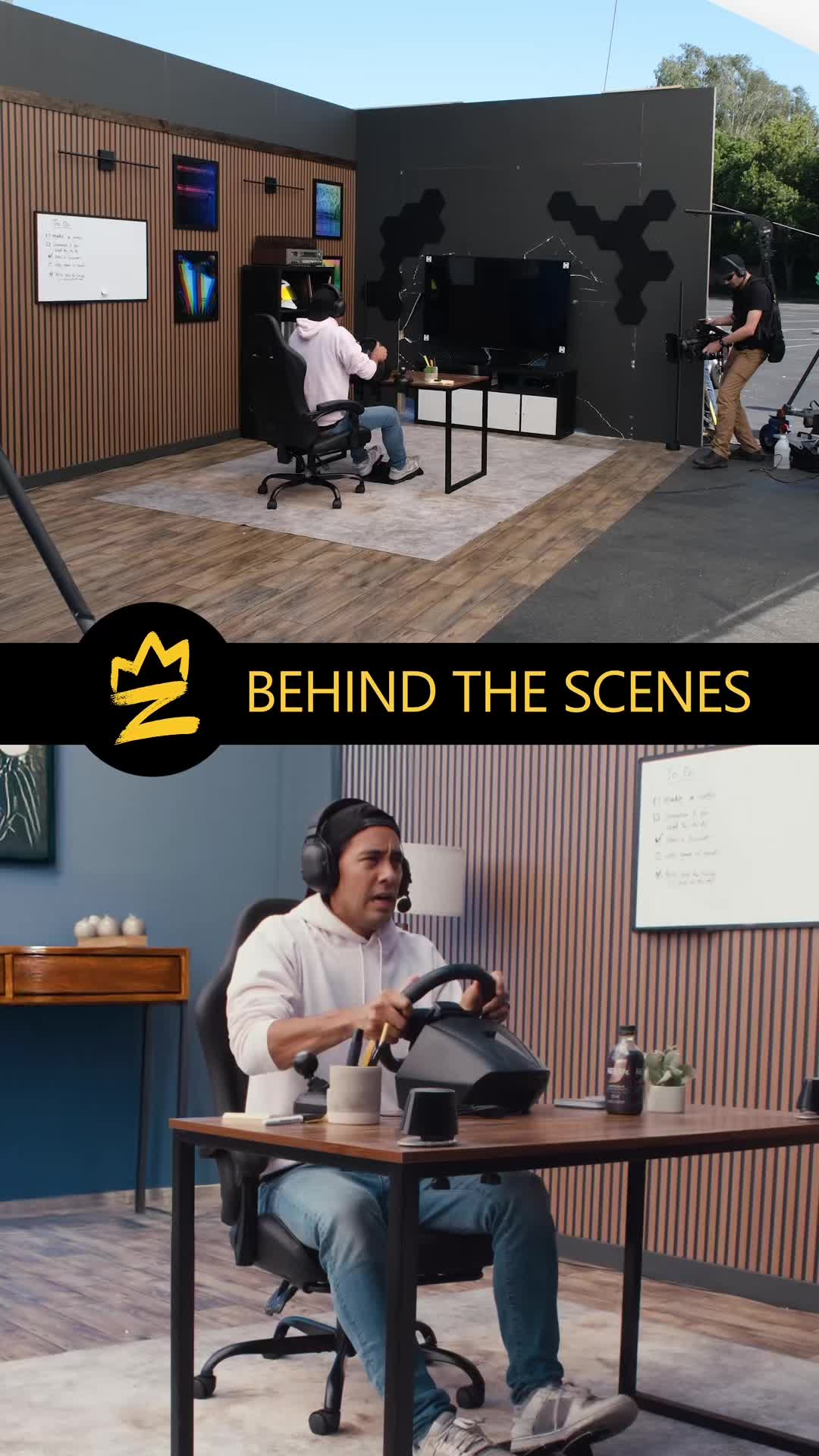 @zachking — I was so proud of how this one came together, props to the stunts team. And shoutout to the best iced coffee we had on set! #behindthescenes @NESCAFÉ #NescaféICEDHacks 