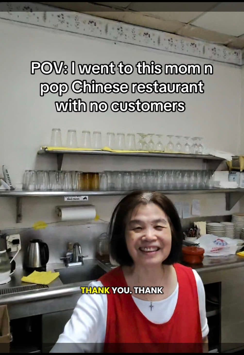 @samspov_1 — I walked into this mom and pop restaurant at 6 p.m. and there wasn’t a single customer inside.