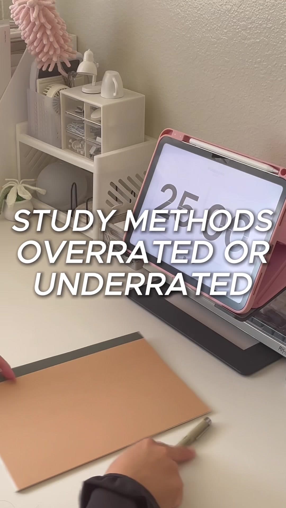 @studywithlizzz — overrated vs underrated study methods. which one works the best for you? 