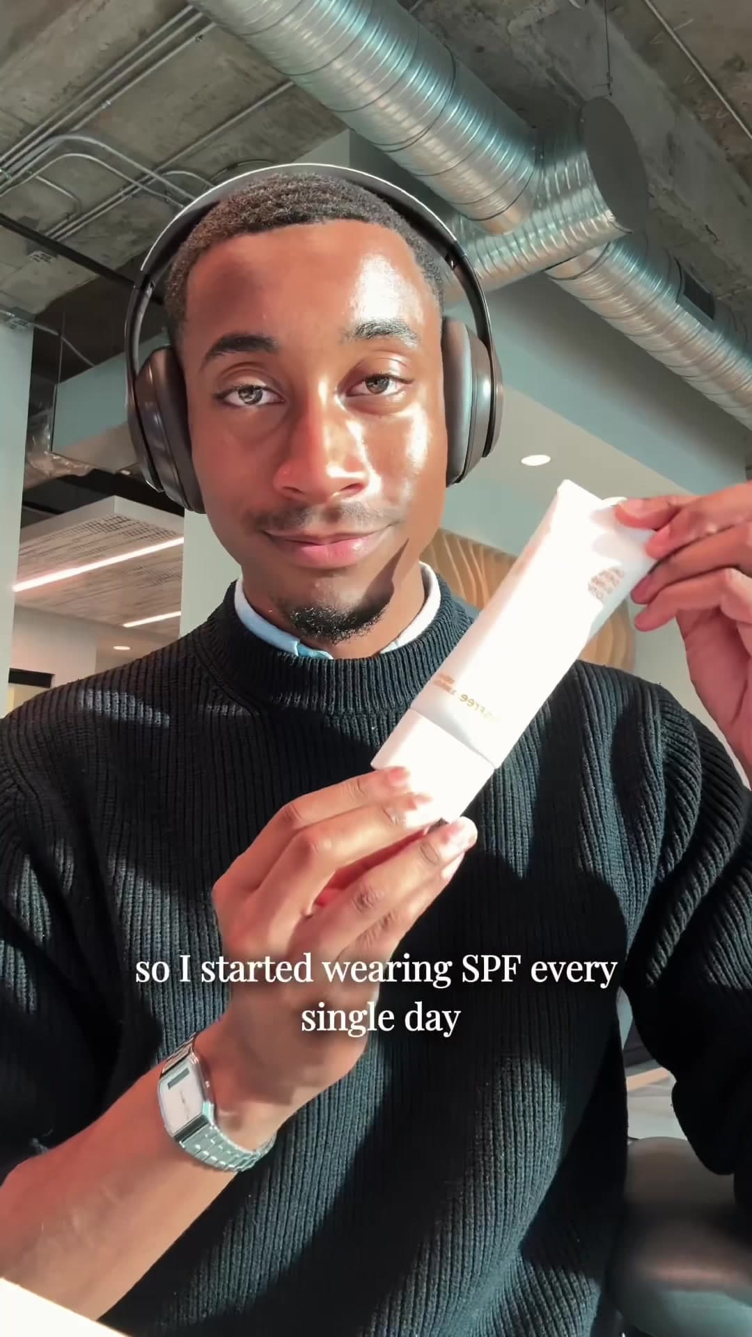 @_skincarewithroyce — I mainly started wearing SPF because I was trying to prevent my dark spots from worsening. But somewhere between staying consistent and showing up for my skin every morning, the glow became apparent. 