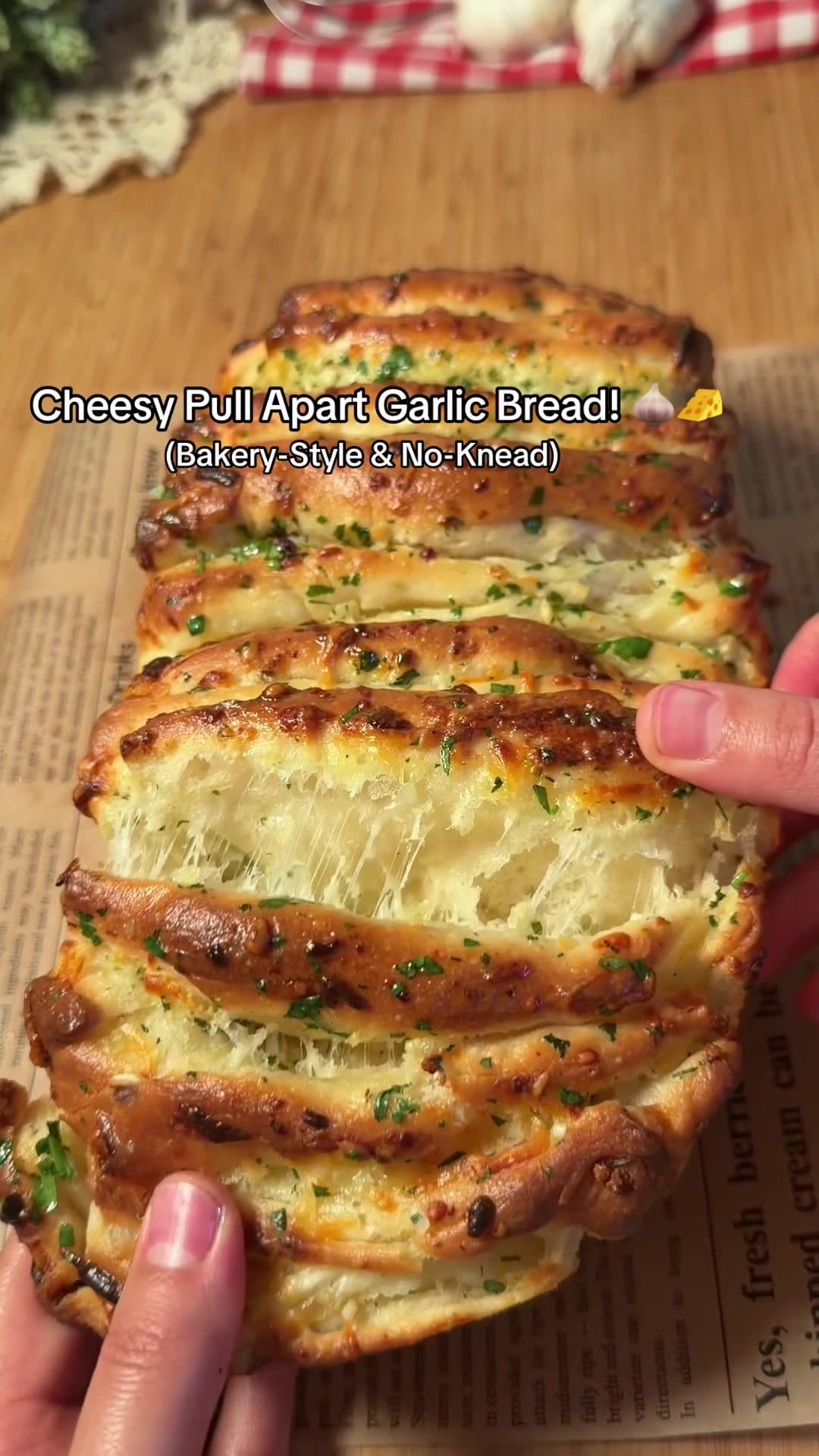 @cookwithhali — Pull Apart Garlic Bread 