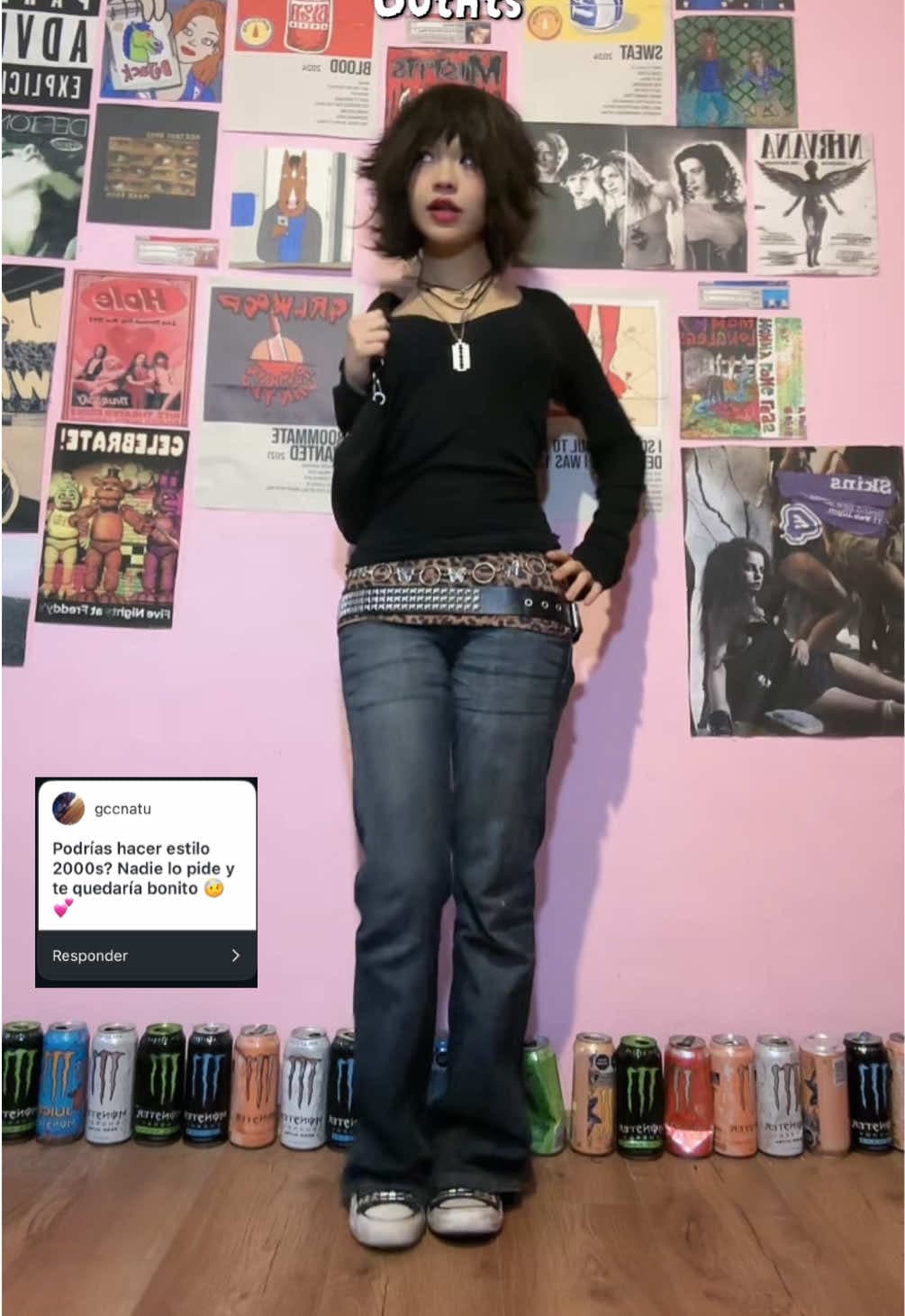 @rocketchaos — No había subido nada porque estuve súper enferma ☹️ #outfit #style #alt #ootd #makeup 