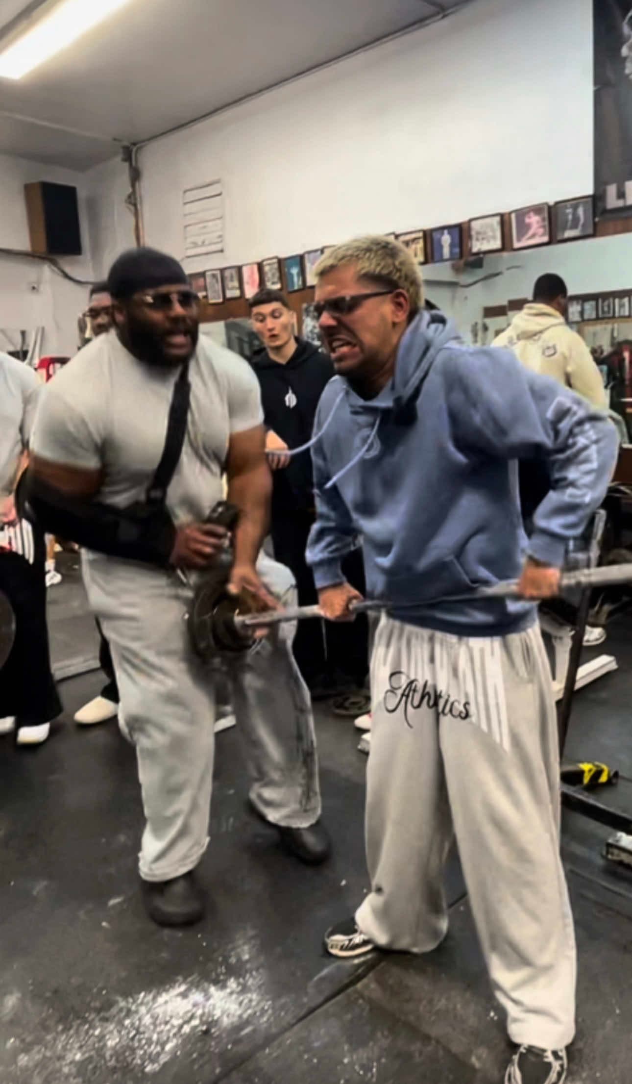 @daily.diamond.gym — @N3on lowkey hit that weight though ‼️‼️ @Haddy Abdel 