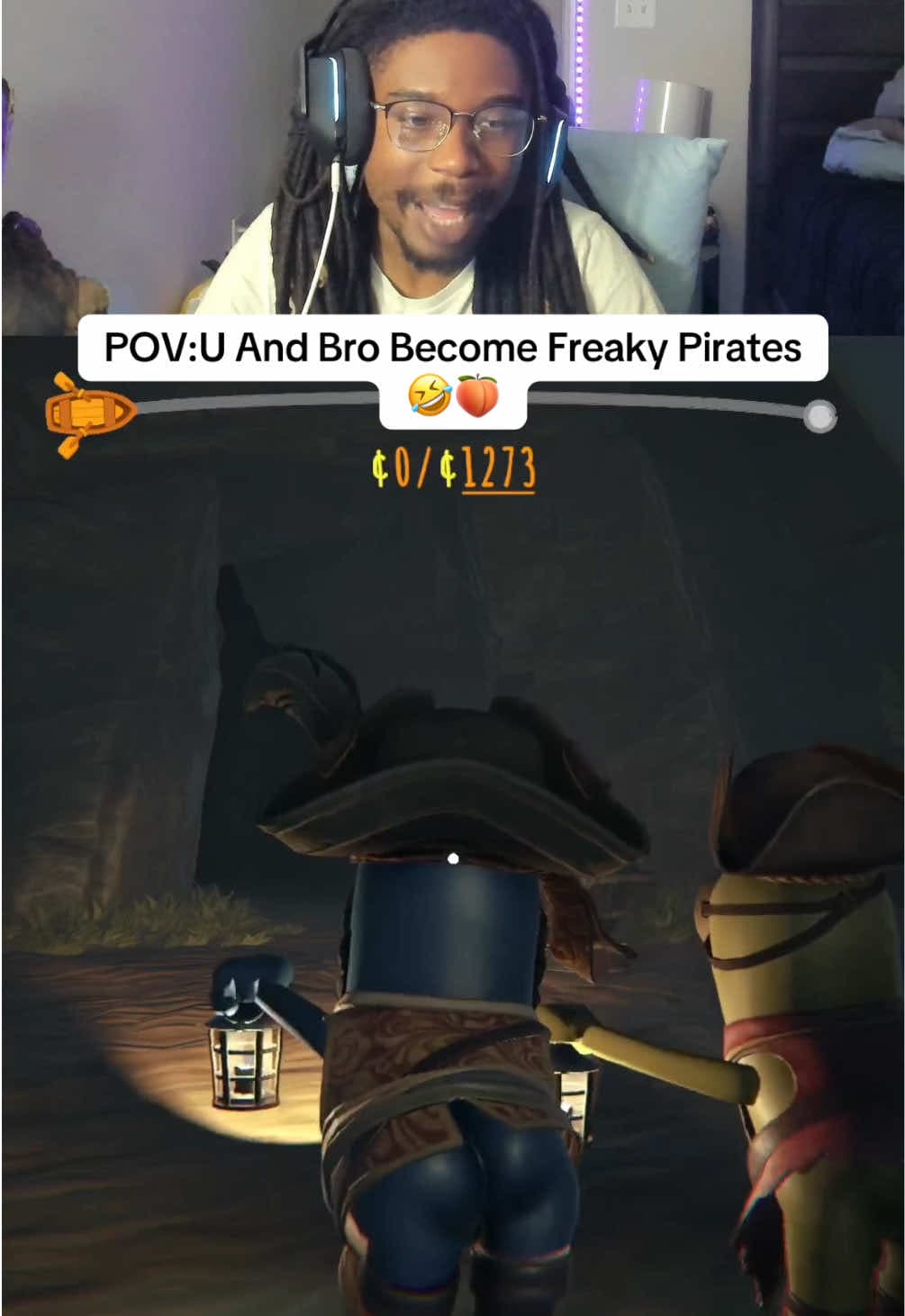 @officialparkape — game is overly freaked out🤣🤣💀WITH @buck #indiegames #fyp #gaming #GamingOnTikTok #funny 
