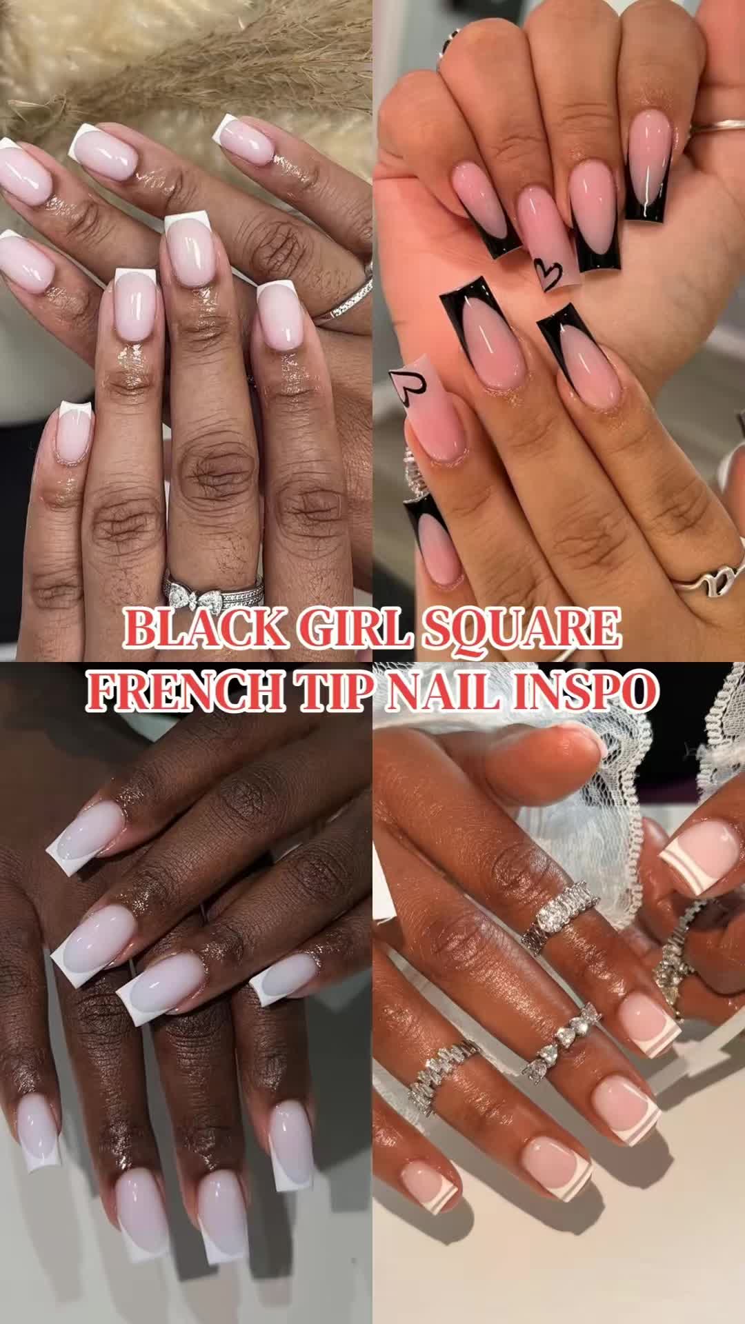 @dreanails7 — BLACK GIRL SQUARE NAIL INSPO ✨