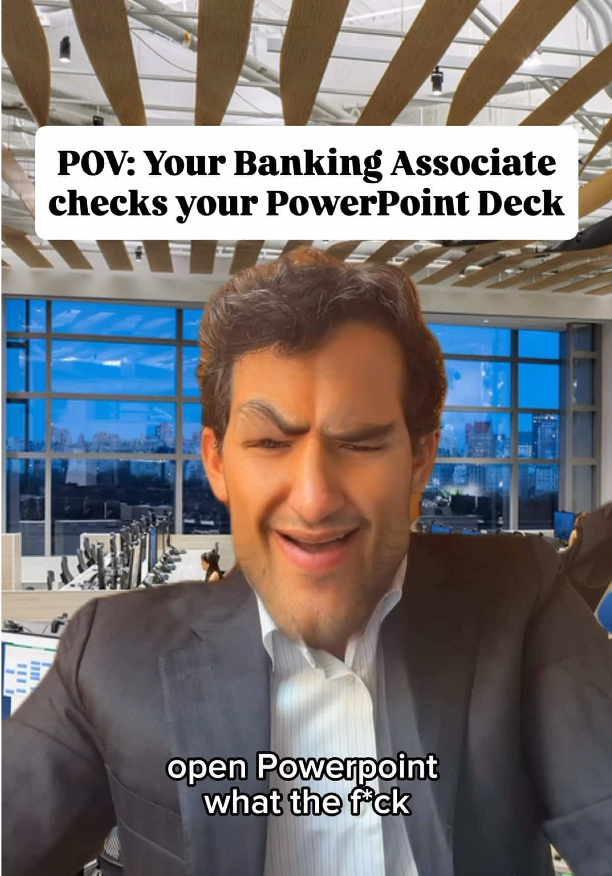 @theswisschris — Typical day in Investment Banking 🤣💸🤣 #finance #corporate #investmentbanking #financebro #wallstreet 