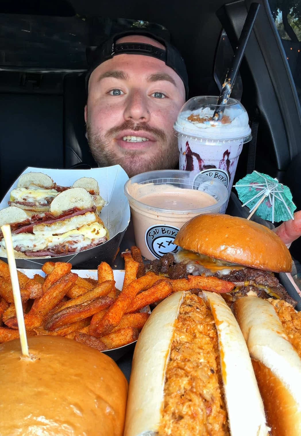 @codychows — SAD BOYZ I MISSED YOU SO MUCH 😩🍔 #burger #mukbangeatingshow #Foodie #fypシ #viral 