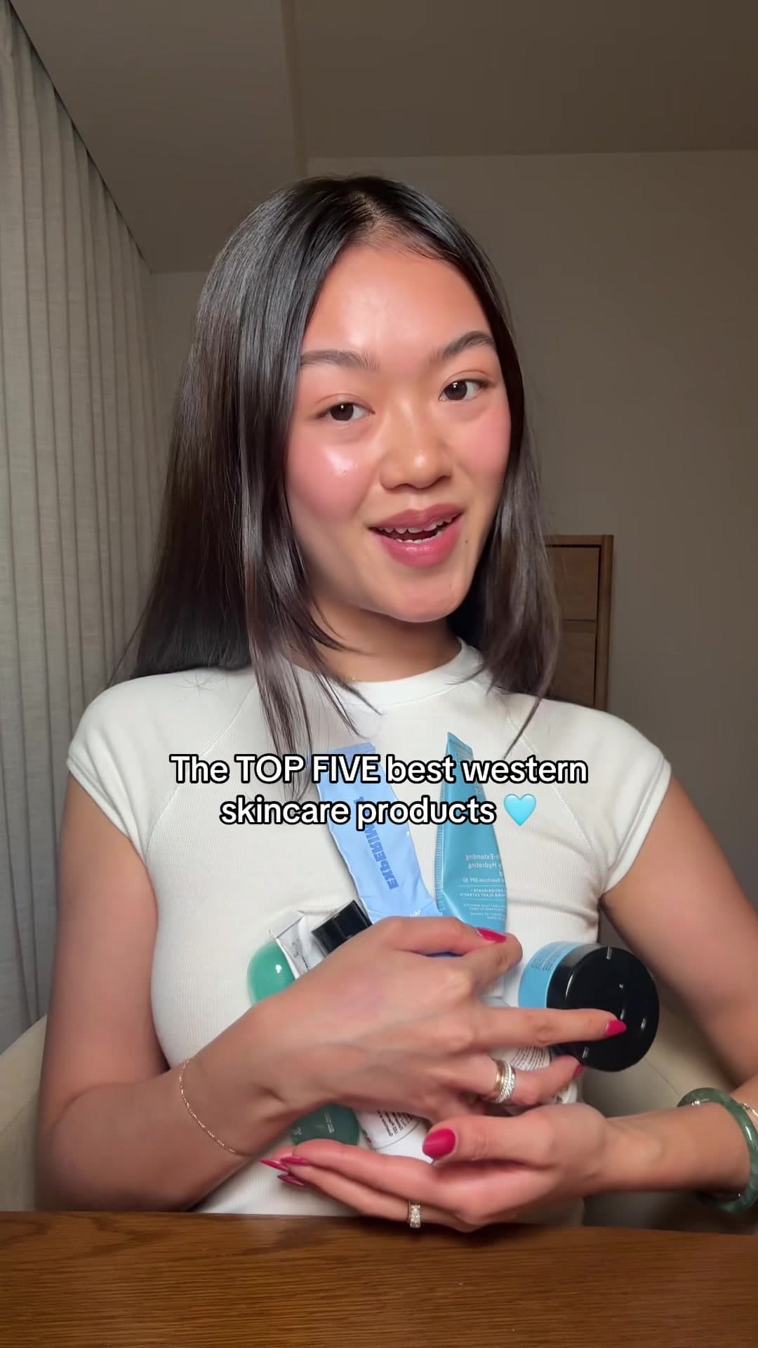 @charinecheungg — my current top 5 (or 6) favorite western skincare products! 🩵🪽