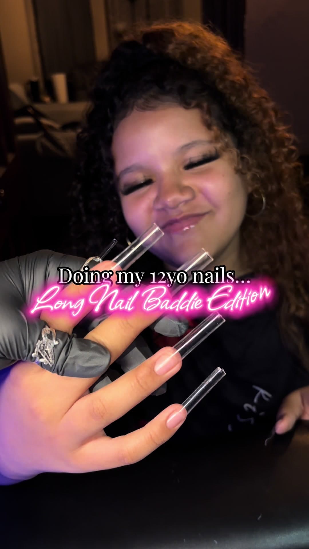 @nailedandplayed — Nail day for the little nail baddie! A little life update as well😮‍💨
