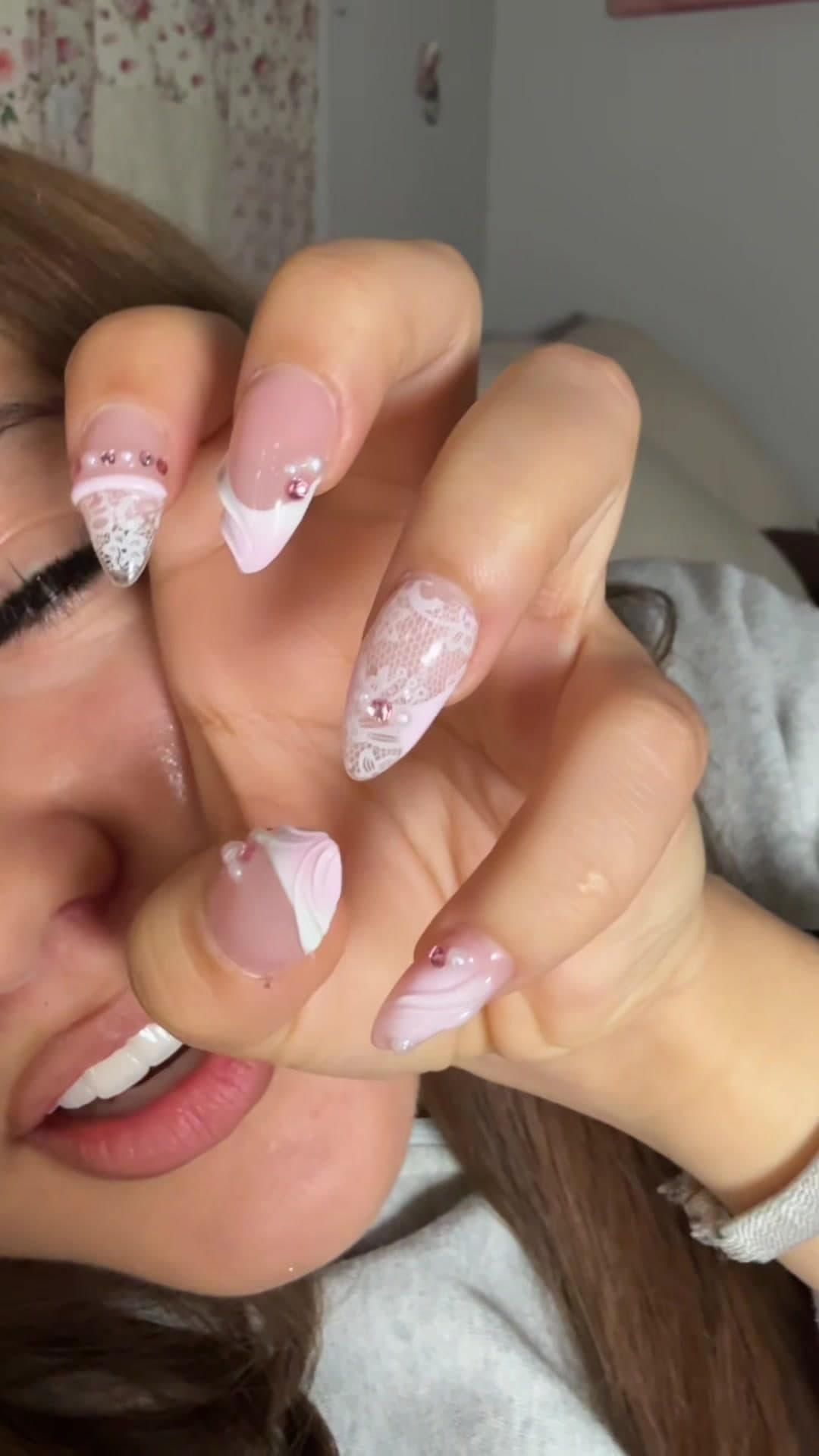 @leilanii_02 — do any of yall get short nails on three fingers ?! 👀 #nails #shortnails #bowling 