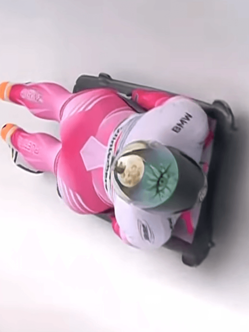 @gabriela.senju — This Cheerleader Joined the Most Dangerous Ice Sport #fyp #foryoupage ##womeninsports #olympics #wintersports 