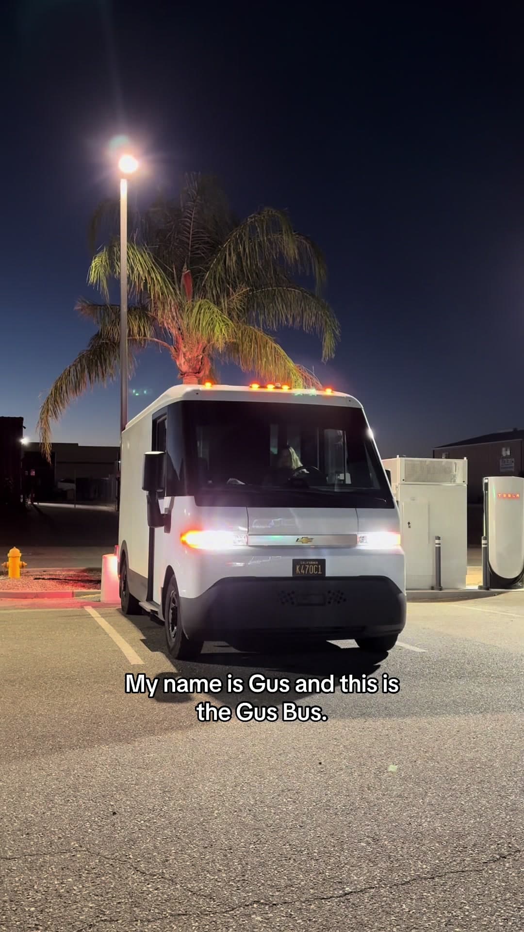 @gusbusboondocks — Supercharging my electric tiny home on wheels at a Tesla supercharger 🚐⚡️