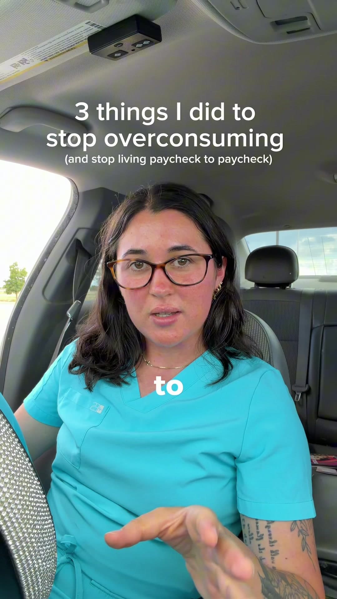 @itssarah.ann — sincerely, a former overconsumer for two years who was living paycheck to paycheck 