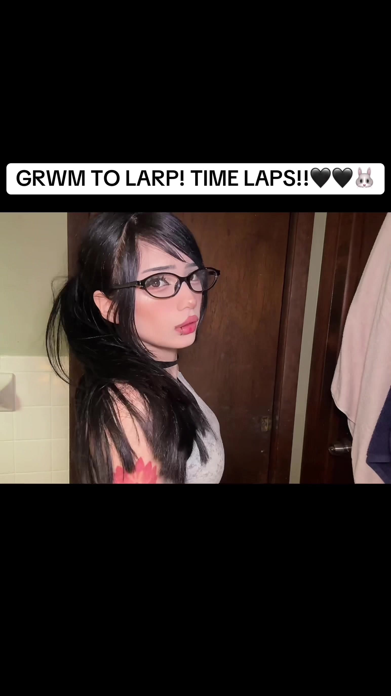 @leedolly707 — Grwm timelapse🖤🖤 am I frauding/larping!?🤔 😳Let me know if we want more videos like this😁##nightcore##grwm##fyp##makeup