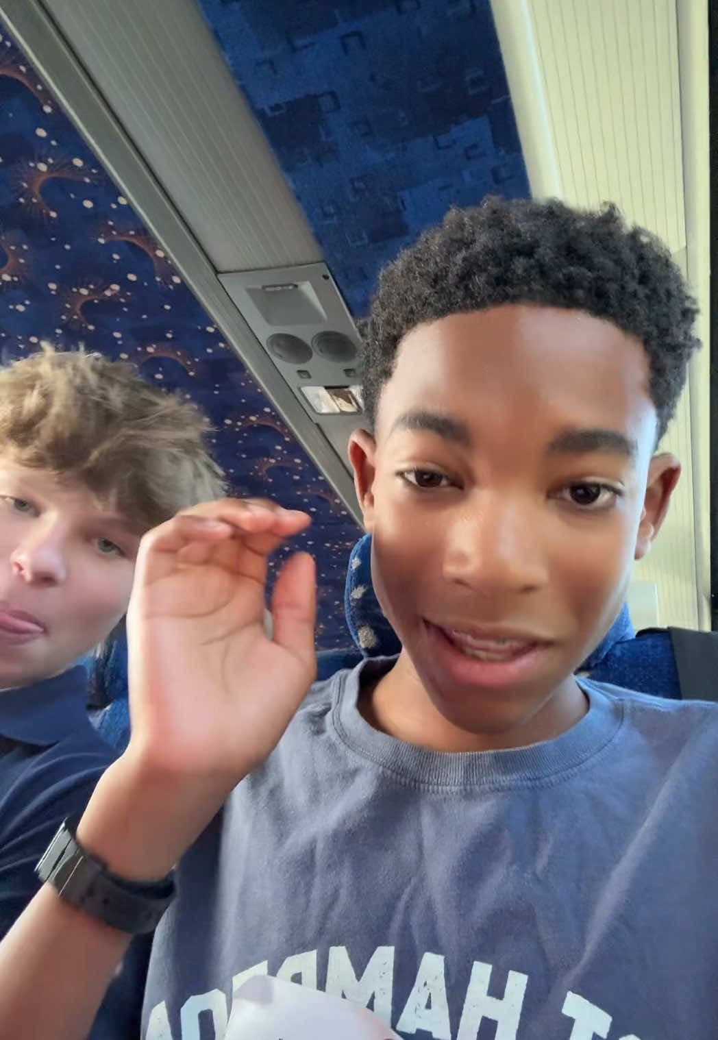 @dommylovestrading — Easy funded pass inside of a school bus with @Ford DeLoach #trading #daytrading #miamilarp #rich #teenprenueur 