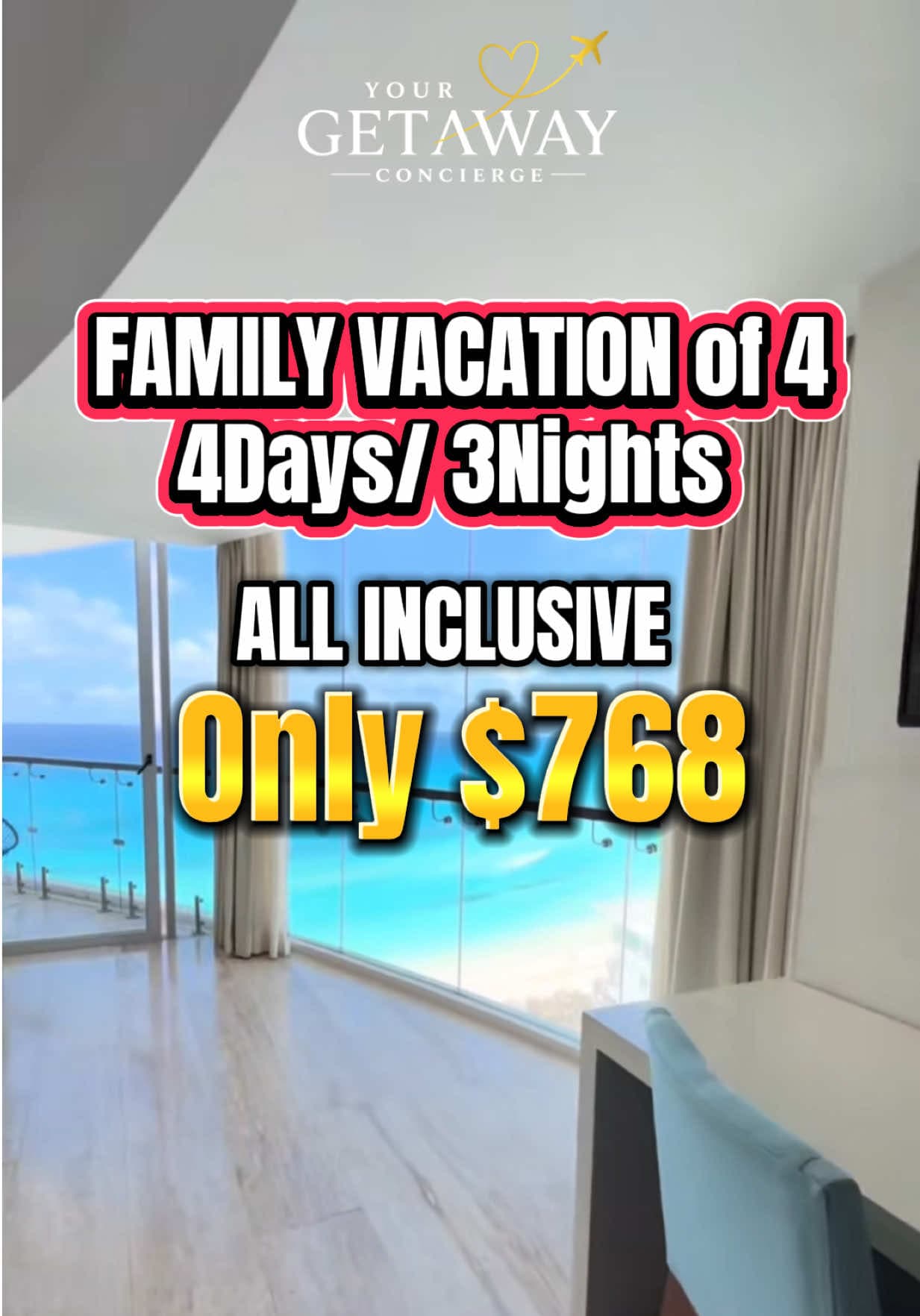@_yourgetawayconcierge — A family trip to Cancún doesn’t have to cost thousands! 🌴✈️