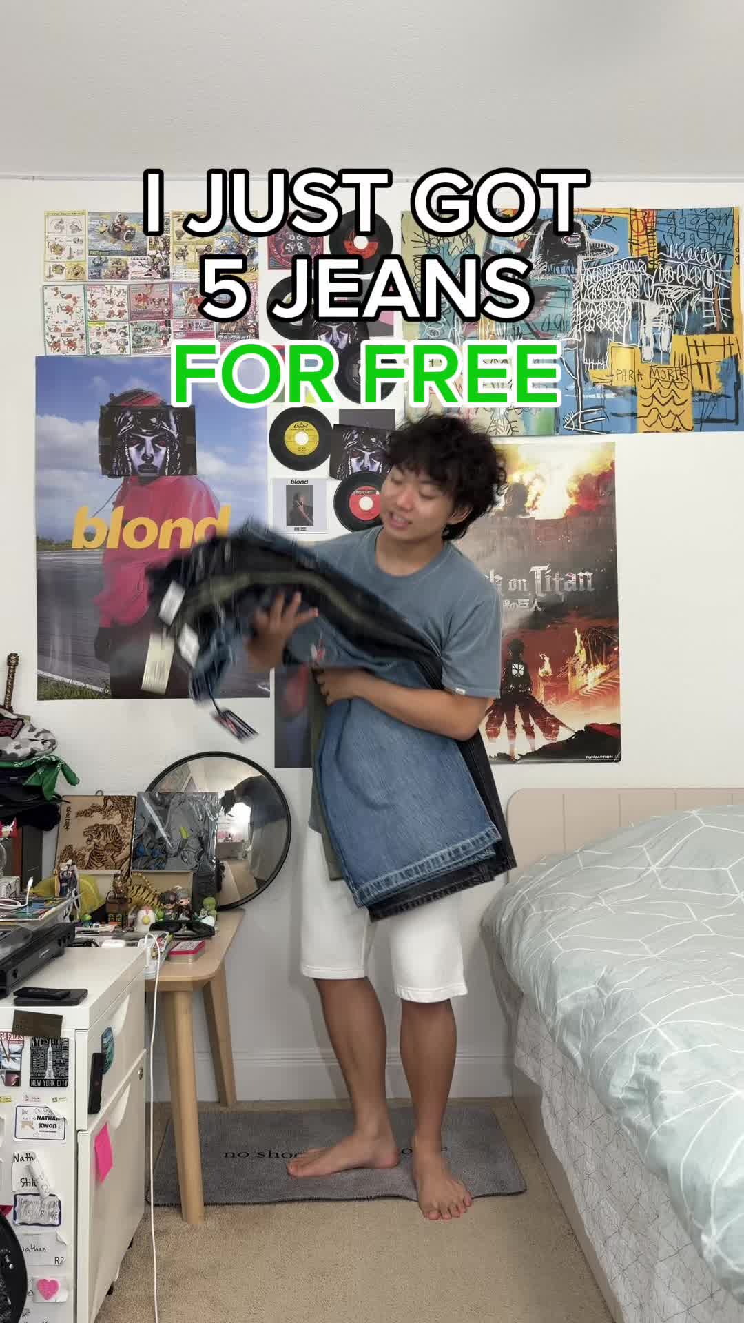 @nkwon.fitss — 5 JEANS FOR FREE THANKS @KikWear #fashion 