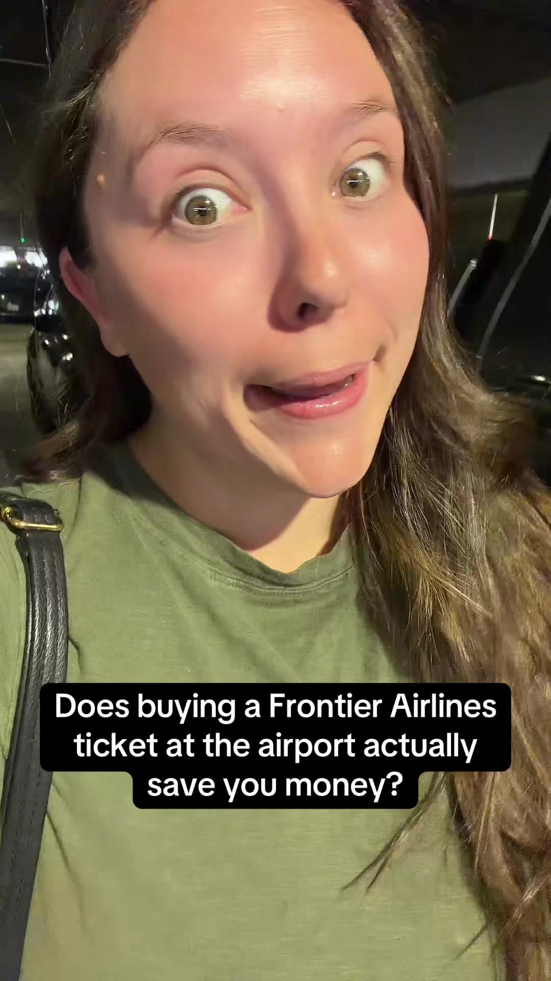 @nikkibitesandflights — It was time to put my words to the test and Frontier flights do in fact cost less when purchased at the airport! #travel #travelhack #budgettravel #frontierairlines #cheapflights 
