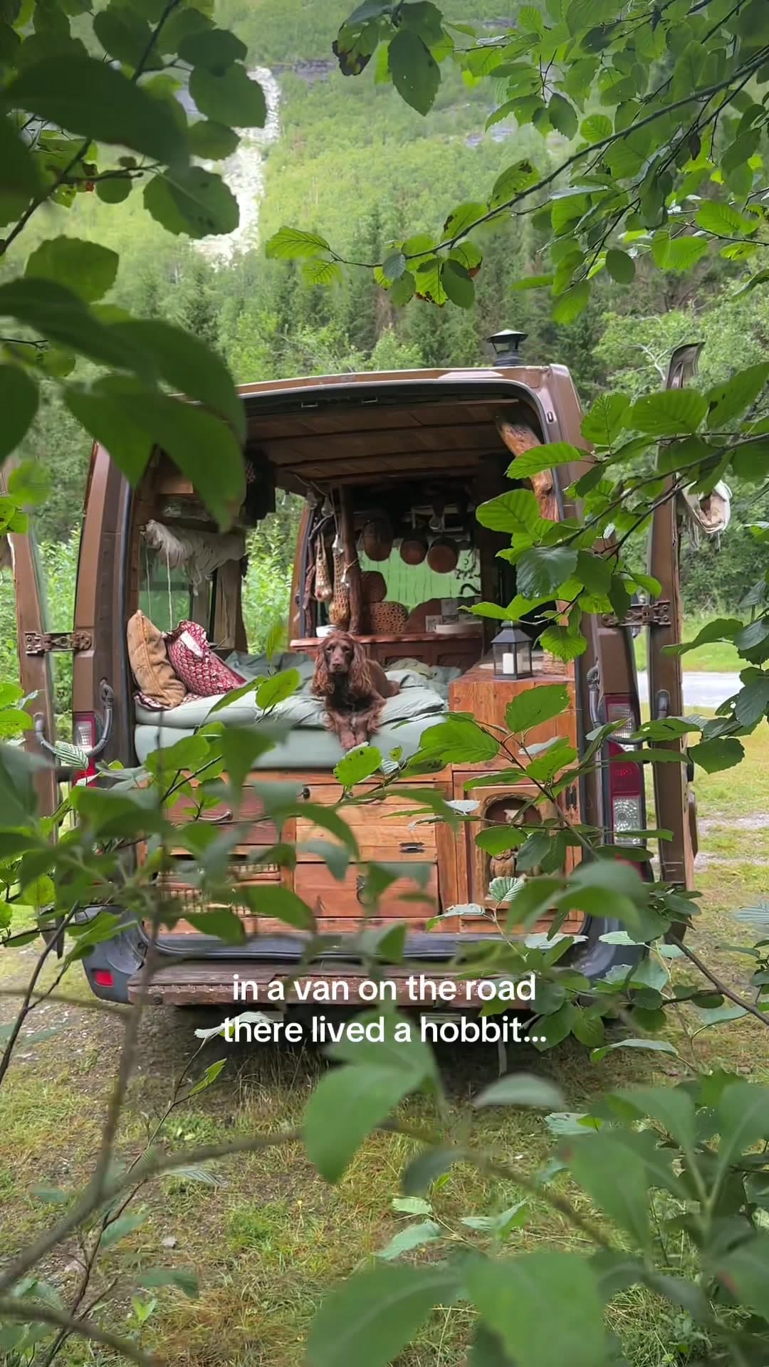 @rootsinthewild_ — Not a nasty plasticky van, filled with beige upholstery and a smell of chemical toilet… it was a hobbit van, and that means comfort 🤎