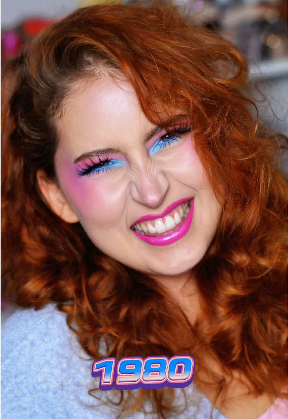 @whosbeth_ — Replying to @Beth Fournier 80s makeup transition results ✨ #makeup #80s #80smakeup #makeuptransition 