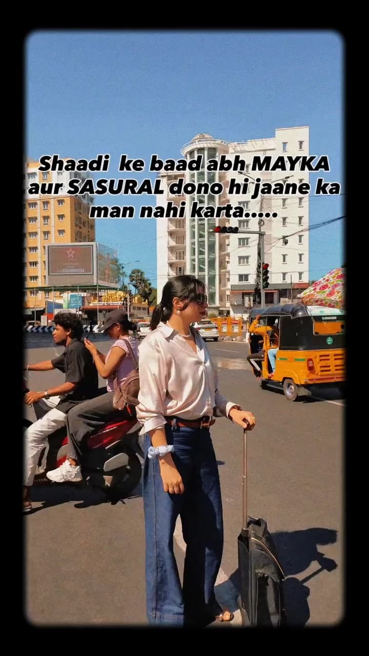 @biach000001 — Shaadi ke baad mayka aur sasural dono jane ka man nahi karta Do you agree Funny | relatable , life after marriage #relatable #saas #sasural #mayaka #bahu