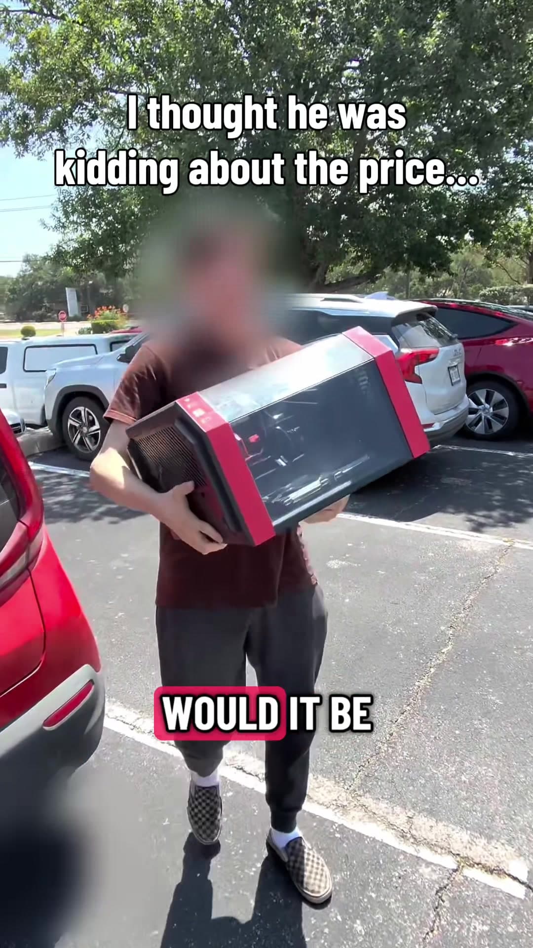 @itsjunaroy — I thought he was kidding about the price… Specs: Radeon RX 6800XT - Ryzen 5 5600X - 32GB DDR4 Ram - 3TB SSD - Lian Li Fans & Aio - Hyte Y70 Case