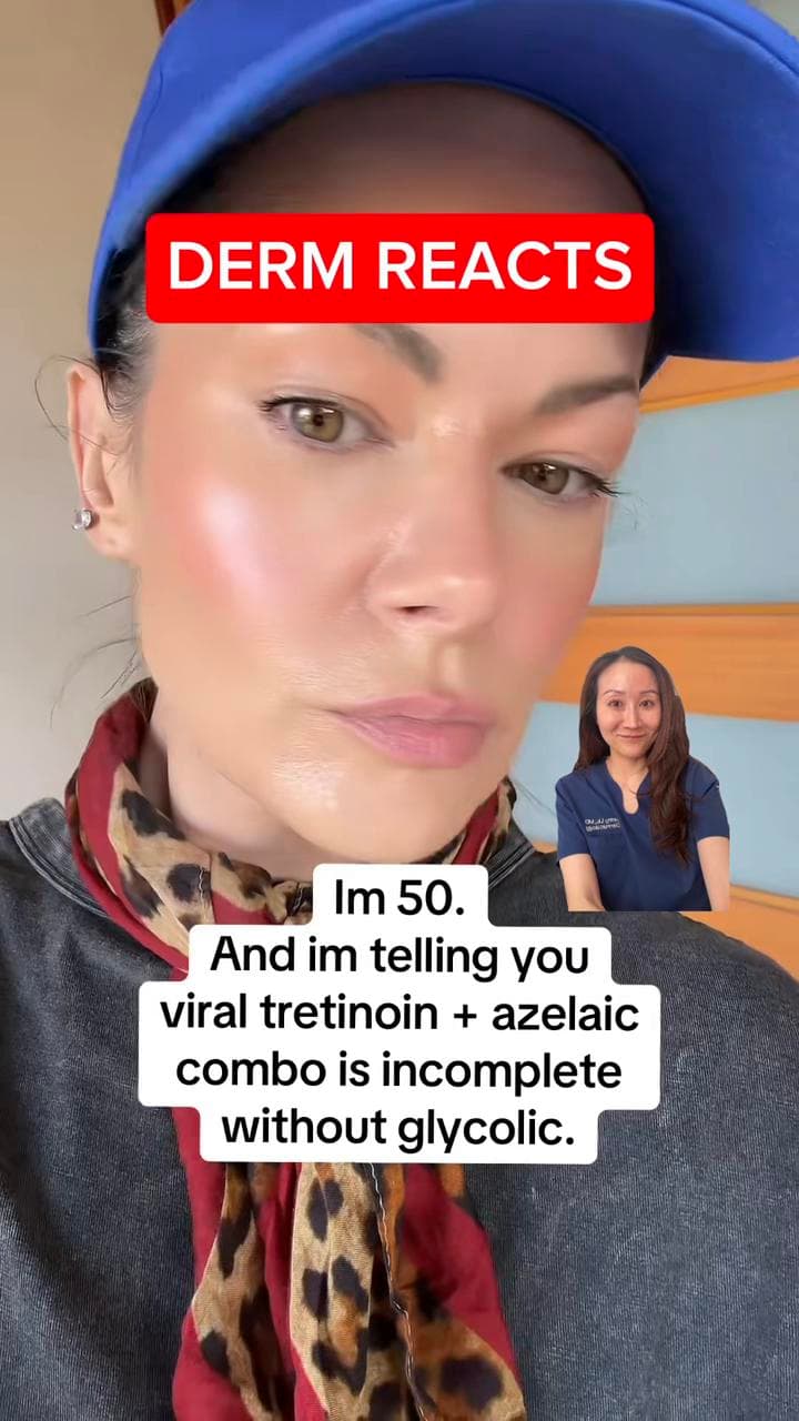 @drjennyliu — The elite combo!!! #tretinoin #azelaicacid #glycolicacid #dermatologist #skincarehacks 