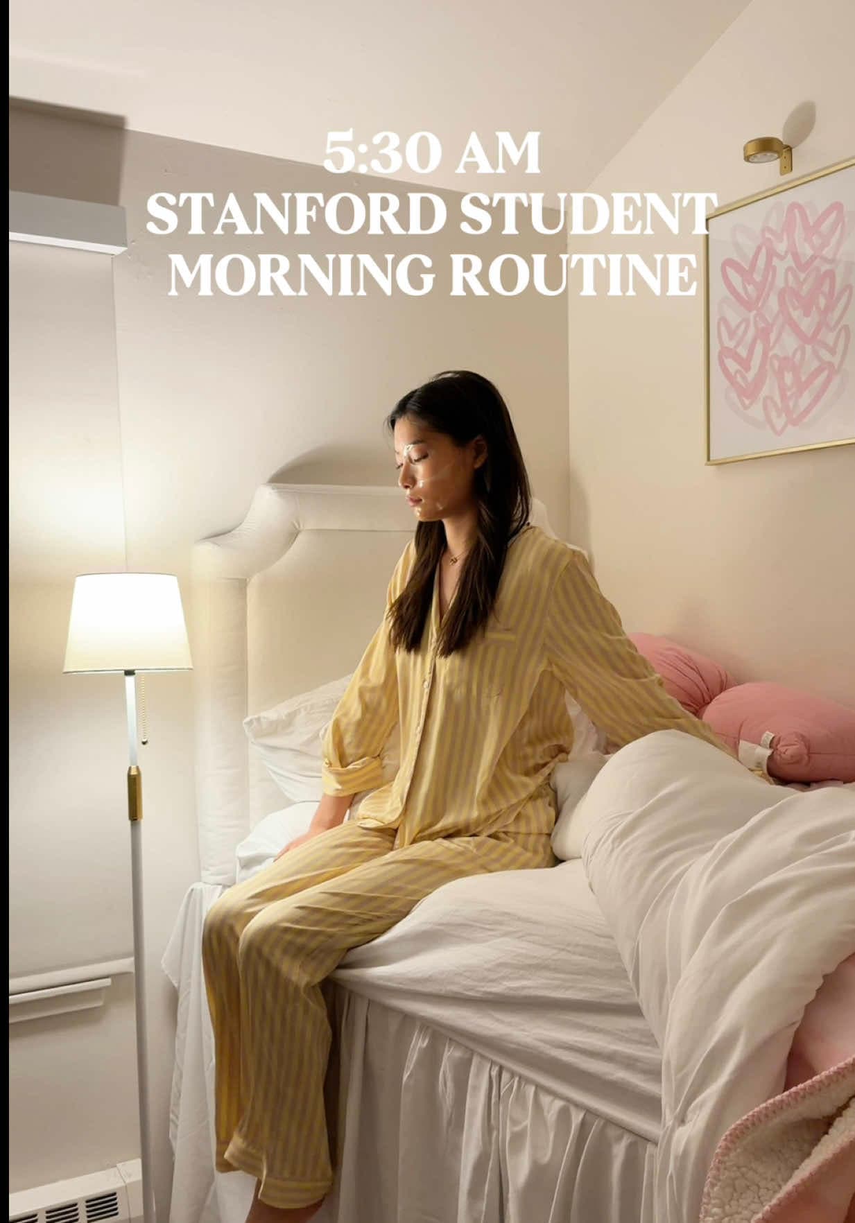 @mia_yilin — 5:30am morning routine at stanford!! 💫