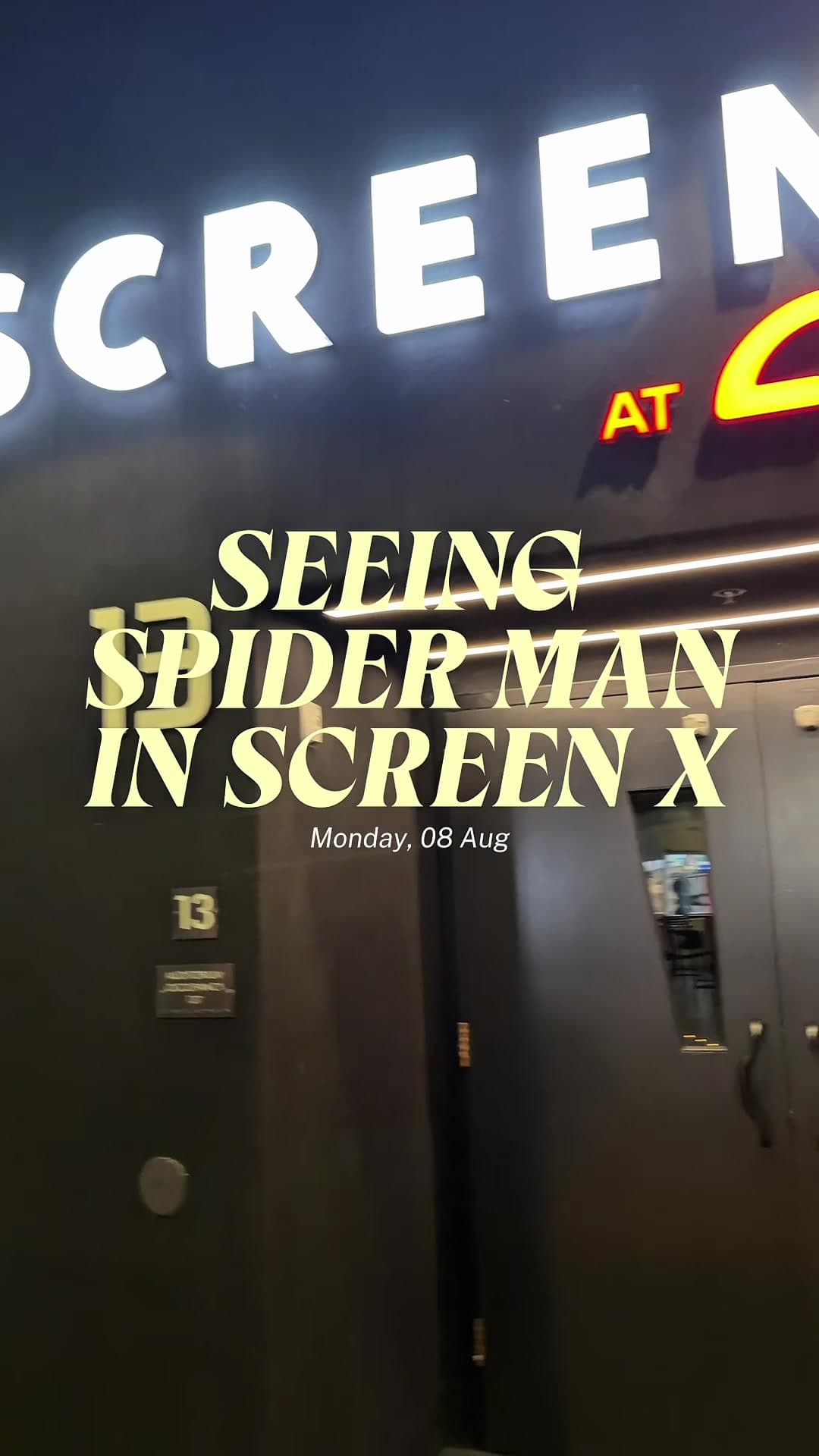 @anvithaanddanny — Highly recommend checking out the Screen X theatre it was a 10/10 experience!! #ugccreator #screenx #amctheatre #spiderman #movietok 