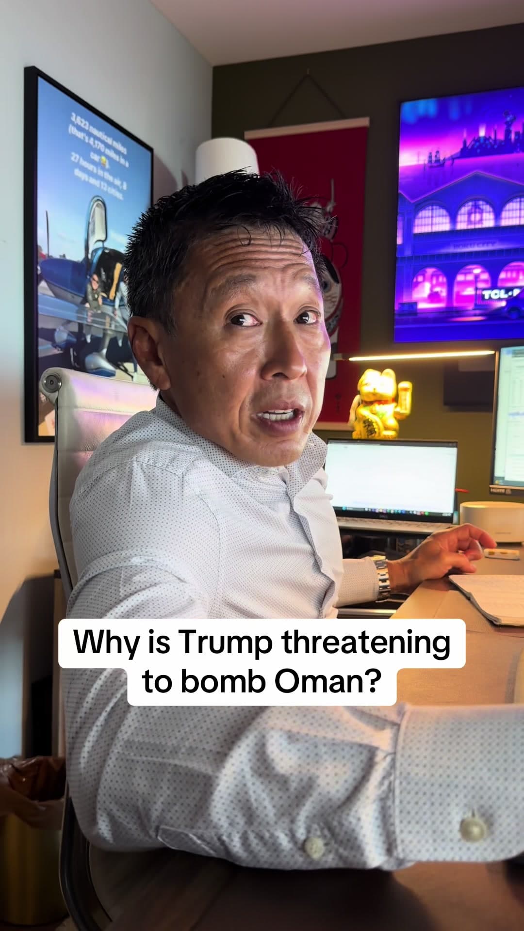 @alexisanddean — Why is Trump threatening to bomb Oman? #straitofhomuz #trump #oil #wariniran #iran 