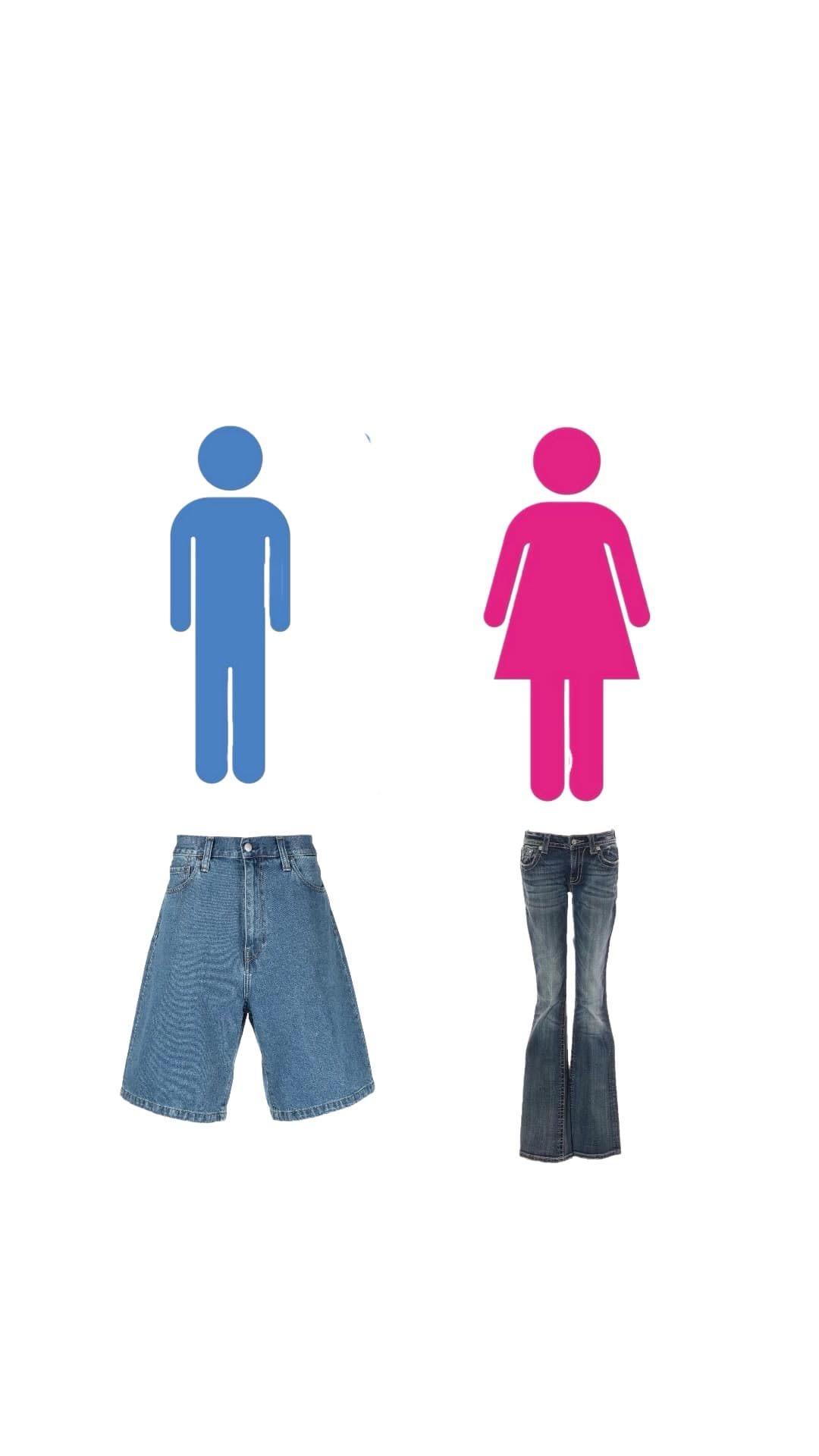 @ybakasussy — Who says fashion has a gender? Cred: @Evan   #fashion #jorts #women #fyp #equal 