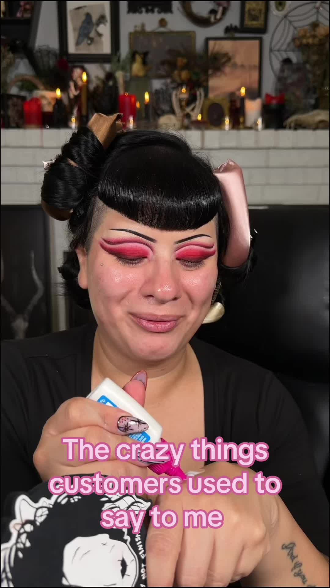 @sortaspookymom — Get ready with me and watch me do my base while I tell you some of the weird and crazy things customers used to say to me!